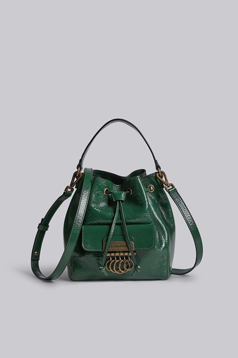 DSQUARED2 Women Hand bag Emerald green Size OneSize 100% Calfskin (45590552WJ)