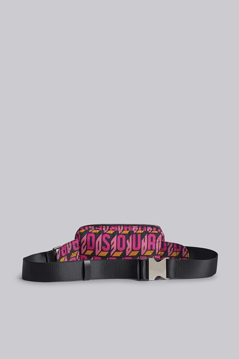 DSQUARED2 Women Fanny pack Pink Size OneSize 95% Polyamide 5% Bovine leather (45593922XO)