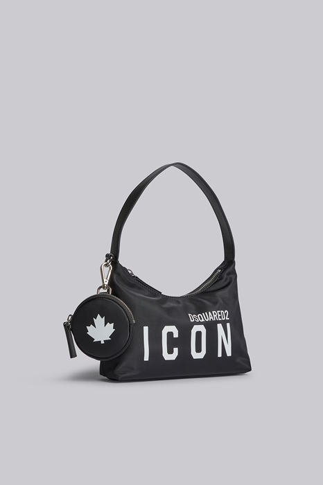 DSQUARED2 Women Hand bag Black Size OneSize 95% Polyamide 5% Bovine leather (45593942HS)