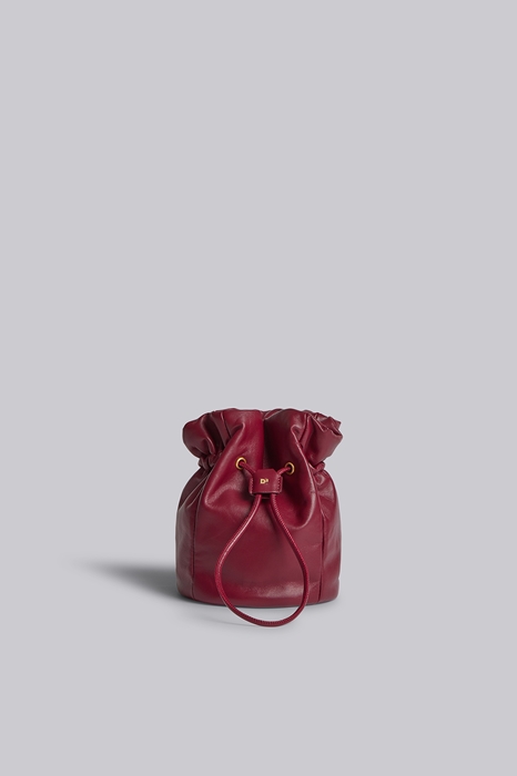 DSQUARED2 Women Hand bag Maroon Size OneSize 100% Lambskin (45613642LM)
