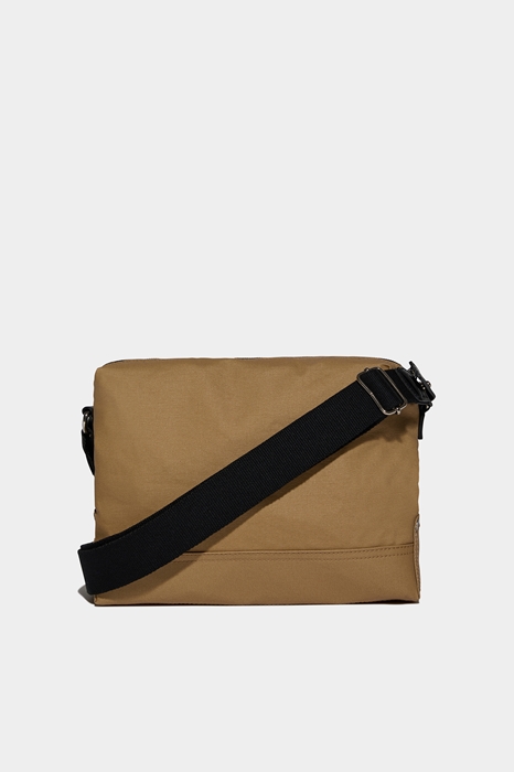 DSQUARED2 Men Shoulder bag Camel Size OneSize 95% Cotton 5% Calfskin (45636237MR)