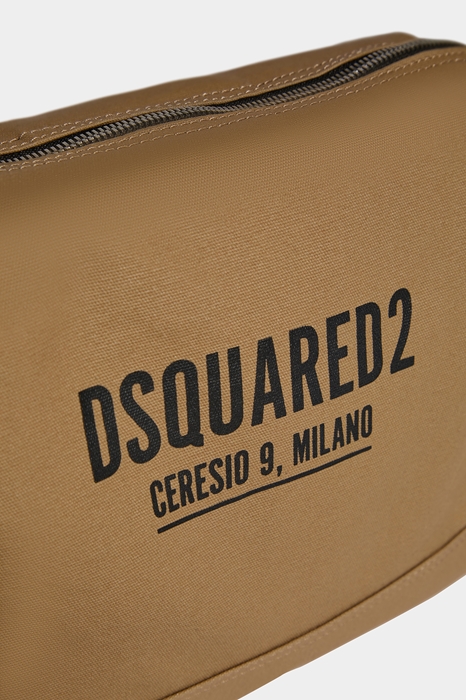 DSQUARED2 Men Shoulder bag Camel Size OneSize 95% Cotton 5% Calfskin (45636237MR)