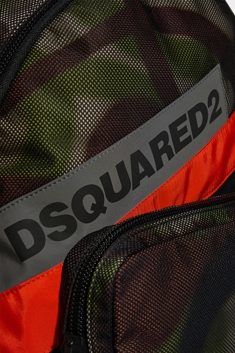 DSQUARED2 Men Backpack Military green Size OneSize 100% Polyamide (45636243MN)