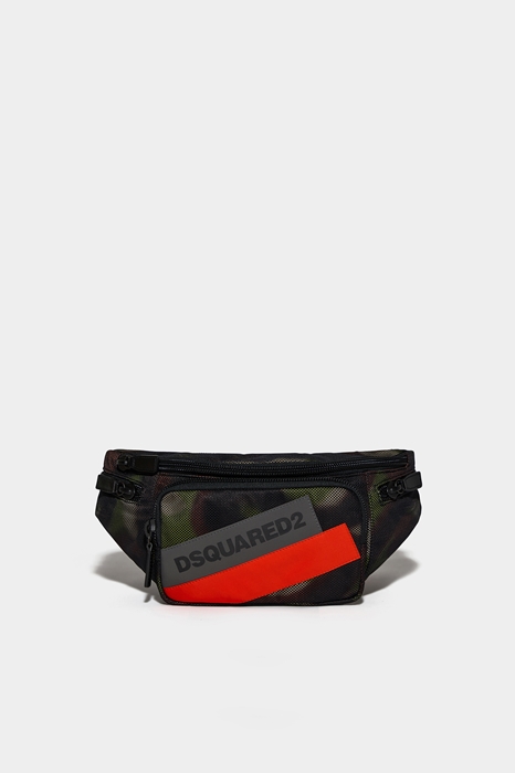 DSQUARED2 Men Fanny pack Military green Size OneSize 100% Polyamide (45636631CX)