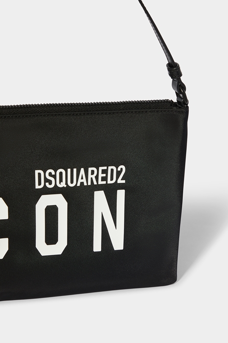 DSQUARED2 Women Baby Bag Black Size OneSize 95% Polyamide 5% Bovine leather (45637782CO)