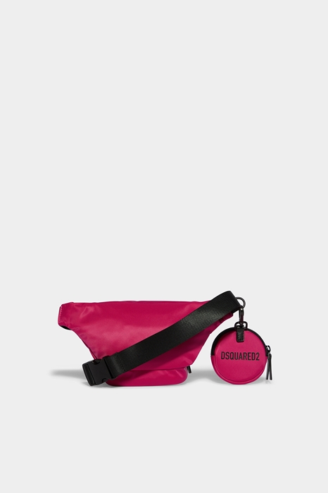 DSQUARED2 Women Fanny pack Garnet Size OneSize 95% Polyamide 5% Bovine leather (45637787FX)