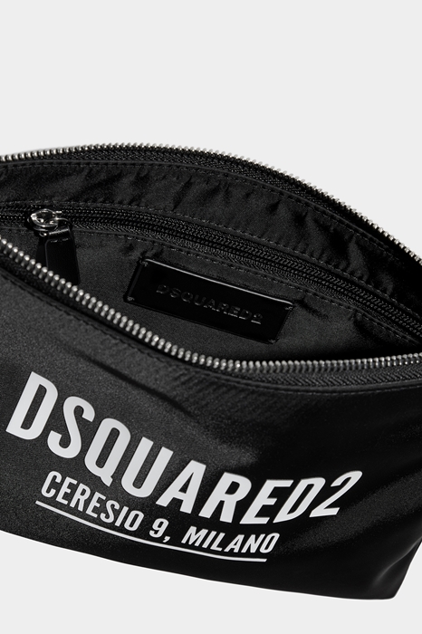 DSQUARED2 Men Baby Bag Black Size OneSize 95% Polyamide 5% Bovine leather (45637791PV)