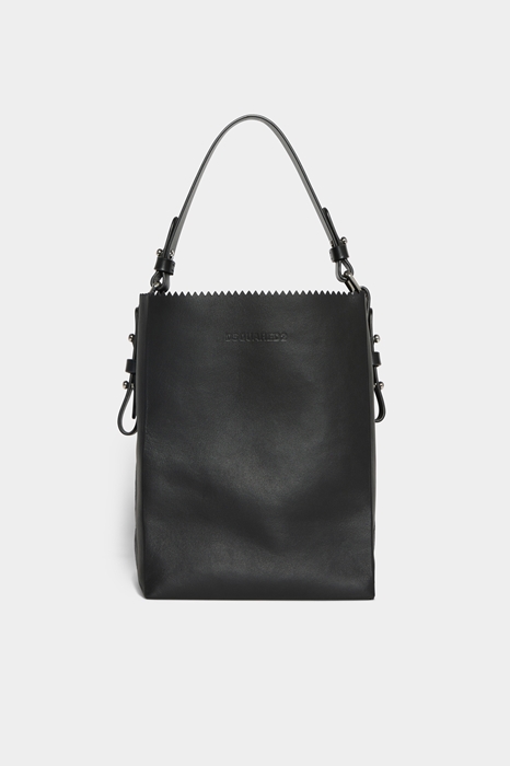 DSQUARED2 Women Hand bag Black Size OneSize 90% Lambskin 10% Calfskin (45639656LU)