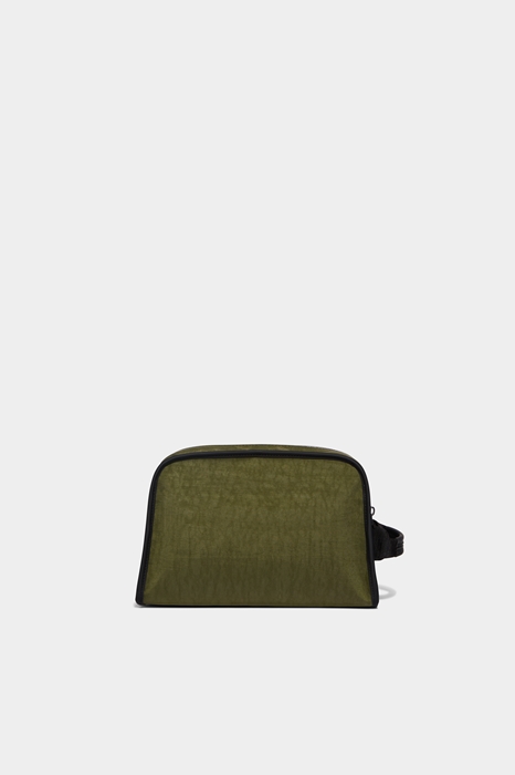 DSQUARED2 Men Toiletry bag Military green Size OneSize 100% Polyester (45639727NX)