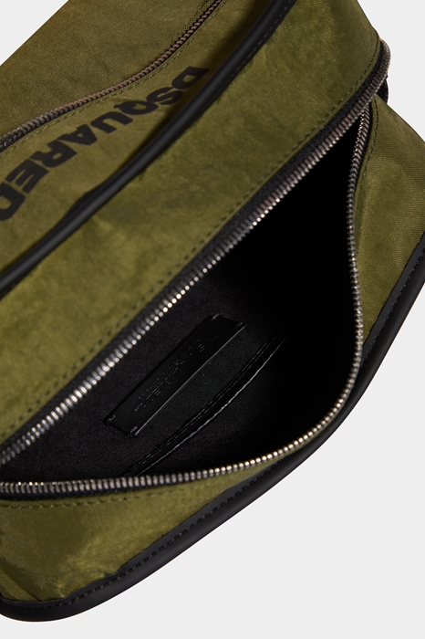 DSQUARED2 Men Toiletry bag Military green Size OneSize 100% Polyester (45639727NX)