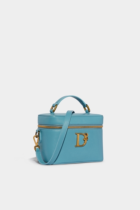 DSQUARED2 Women Shoulder bag Pastel blue Size OneSize 100% Calfskin (45641838BO)