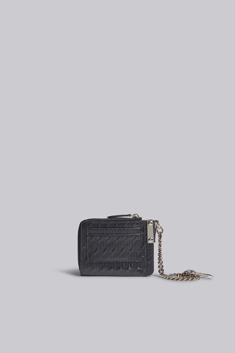DSQUARED2 Men Snap Wallet Black Size OneSize 100% Bovine leather (46779272WQ)