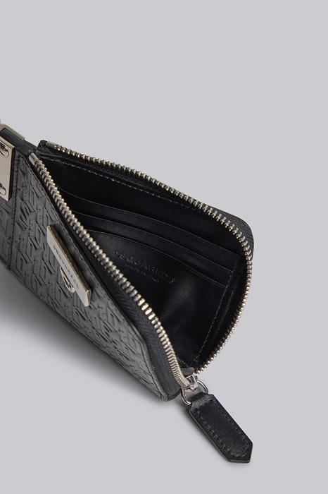 DSQUARED2 Men Snap Wallet Black Size OneSize 100% Bovine leather (46779272WQ)