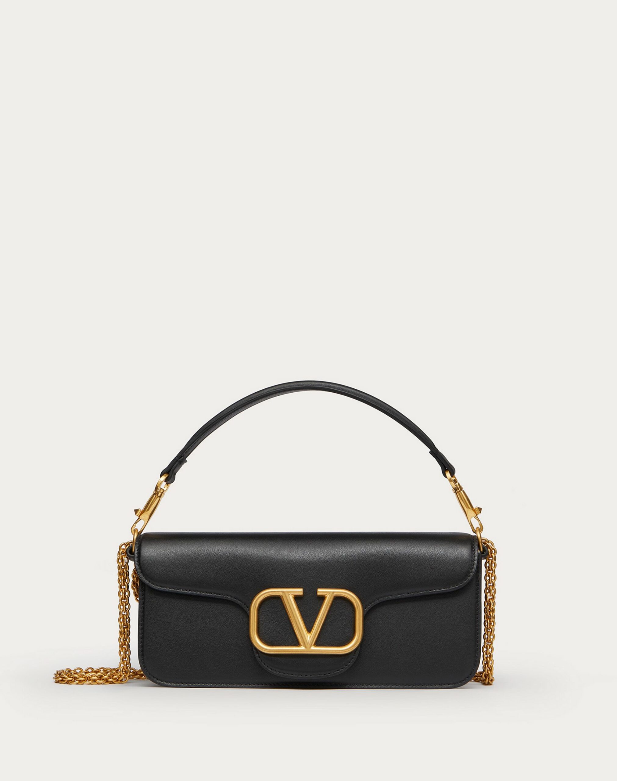 Valentino LocÒ Calfskin Shoulder Bag Black (1W2B0K30ZXL0NO)