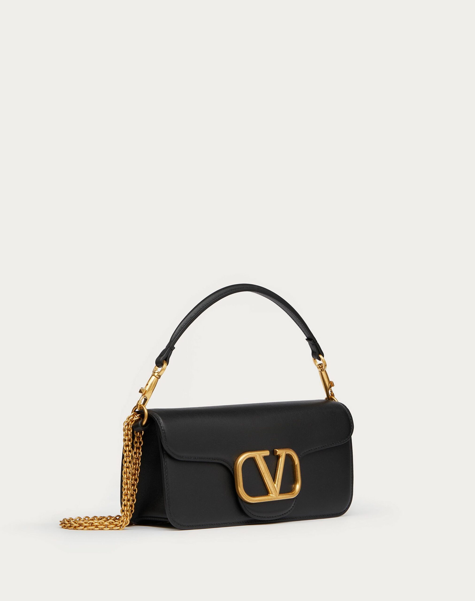 Valentino LocÒ Calfskin Shoulder Bag Black (1W2B0K30ZXL0NO)