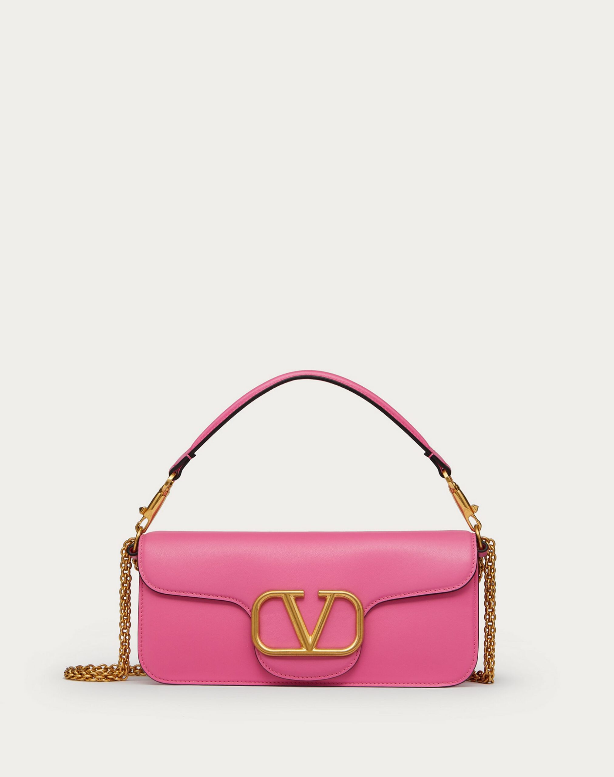 Valentino Vlogo Signature Calfskin Shoulder Bag Pink (XW2B0K30ZXLHW4)