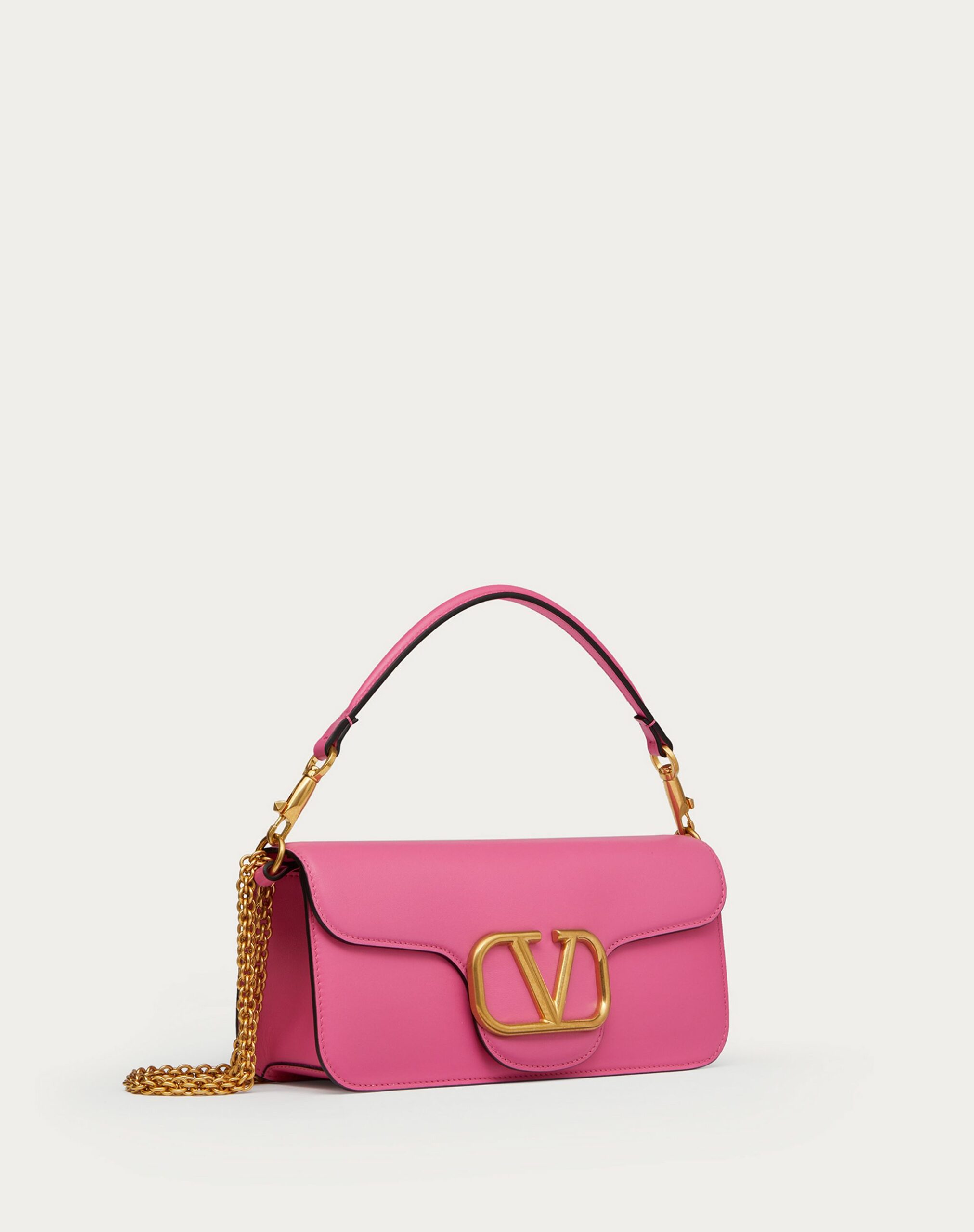 Valentino Vlogo Signature Calfskin Shoulder Bag Pink (XW2B0K30ZXLHW4)