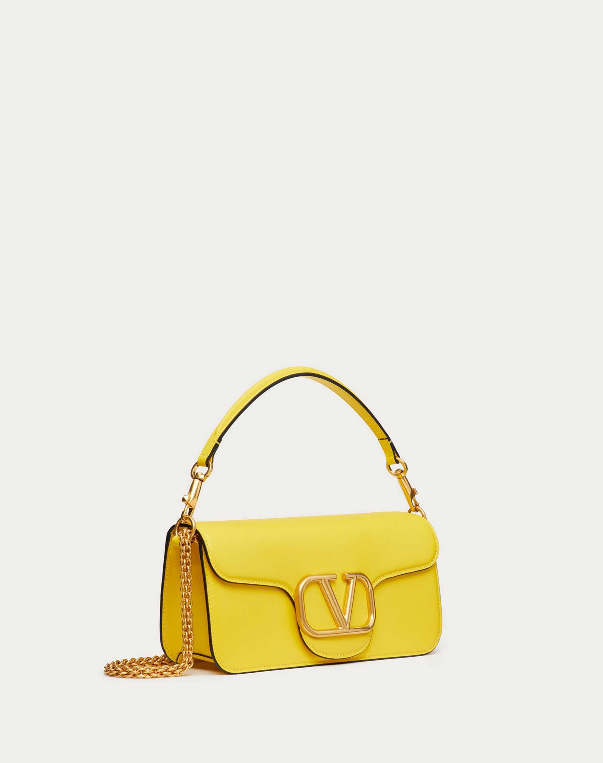 Valentino Vlogo Signature Calfskin Shoulder Bag Yellow (XW2B0K30ZXLKN8)