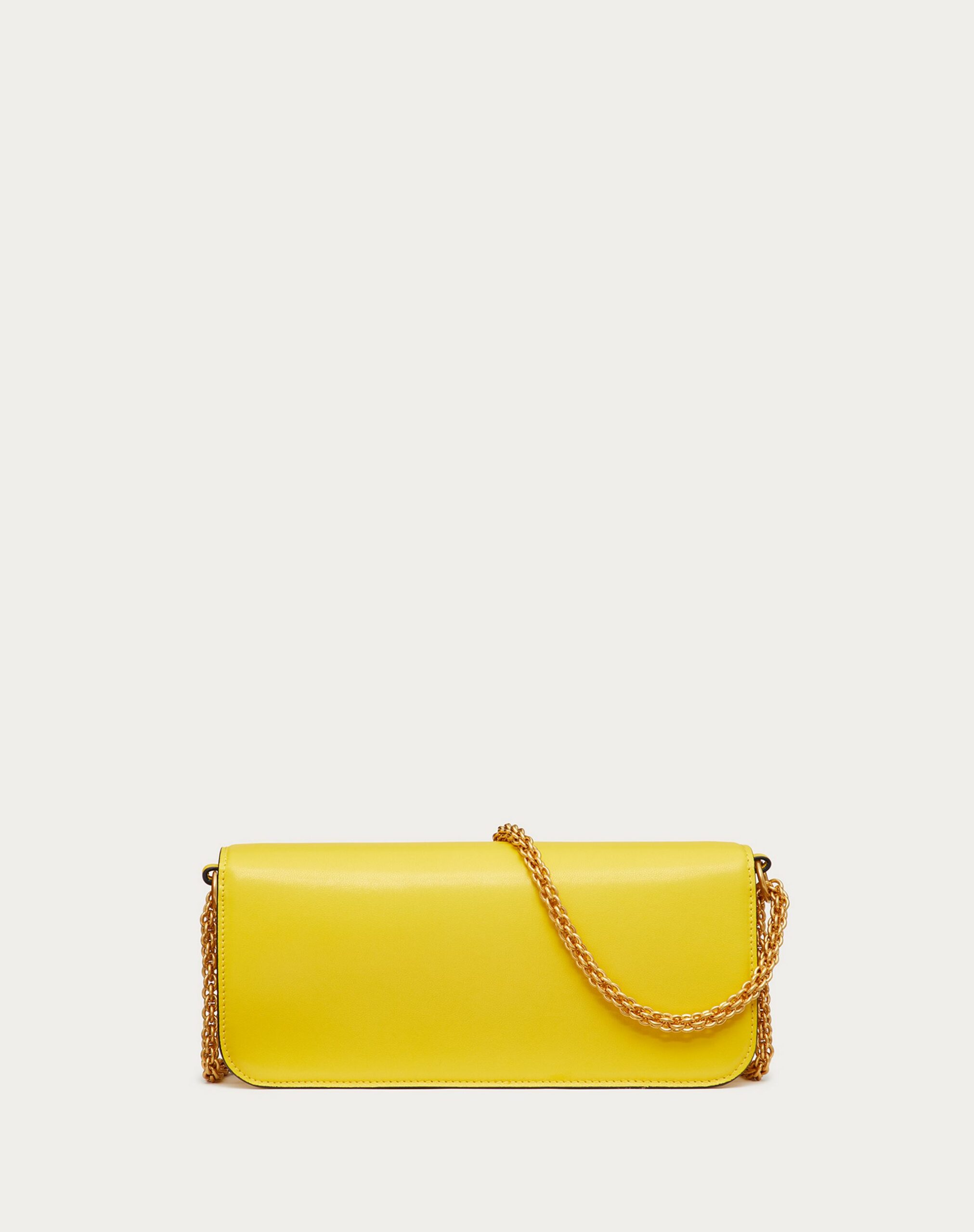 Valentino Vlogo Signature Calfskin Shoulder Bag Yellow (XW2B0K30ZXLKN8)