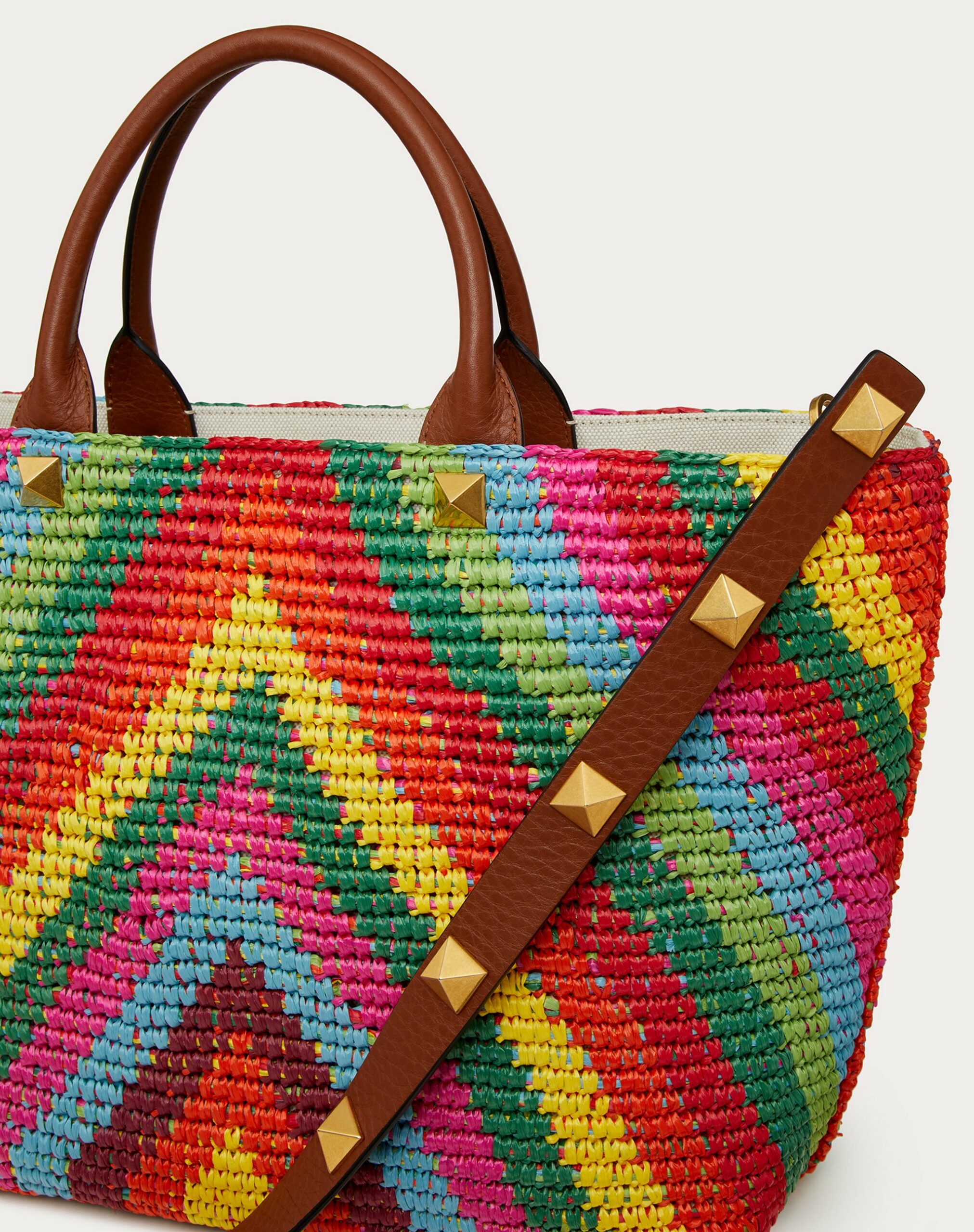 Valentino Summer Tote In Multicoloured Raffia Multicoloured (XW2B0K19CHP45E)