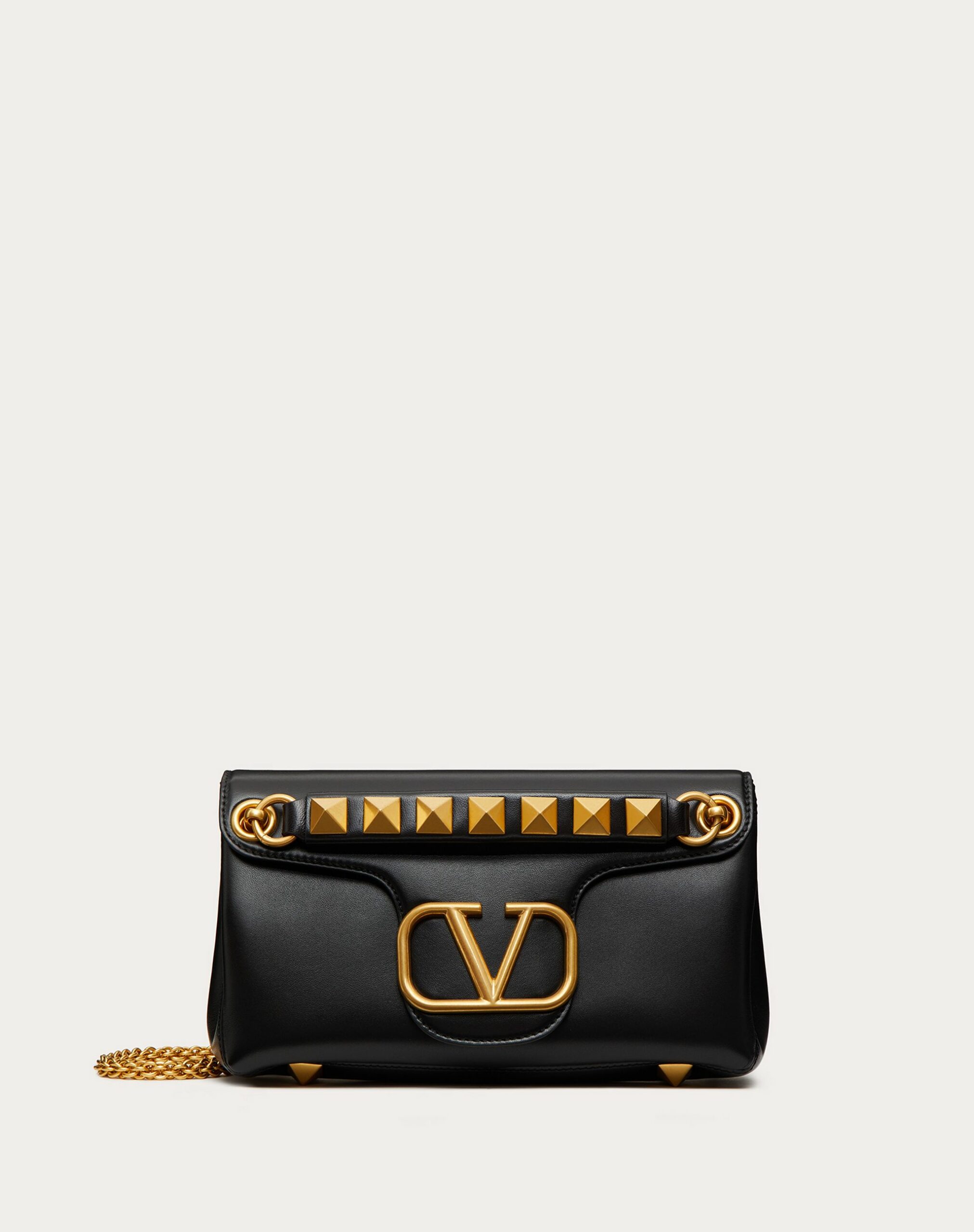 Valentino Stud Sign Nappa Shoulder Bag Black (1W2B0K26VNL0NO)