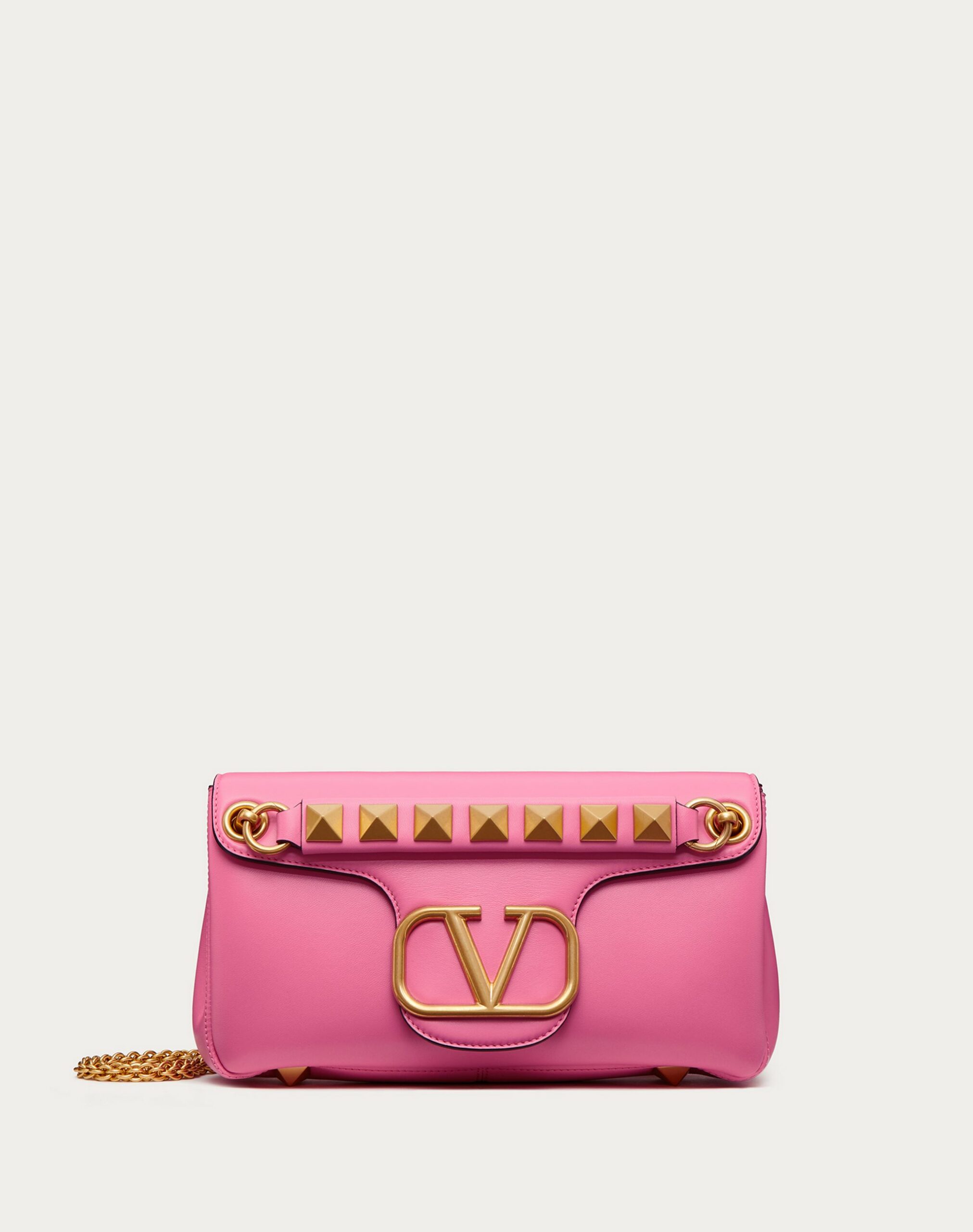 Valentino Stud Sign Nappa Shoulder Bag Pink (XW2B0K26VNLHW4)