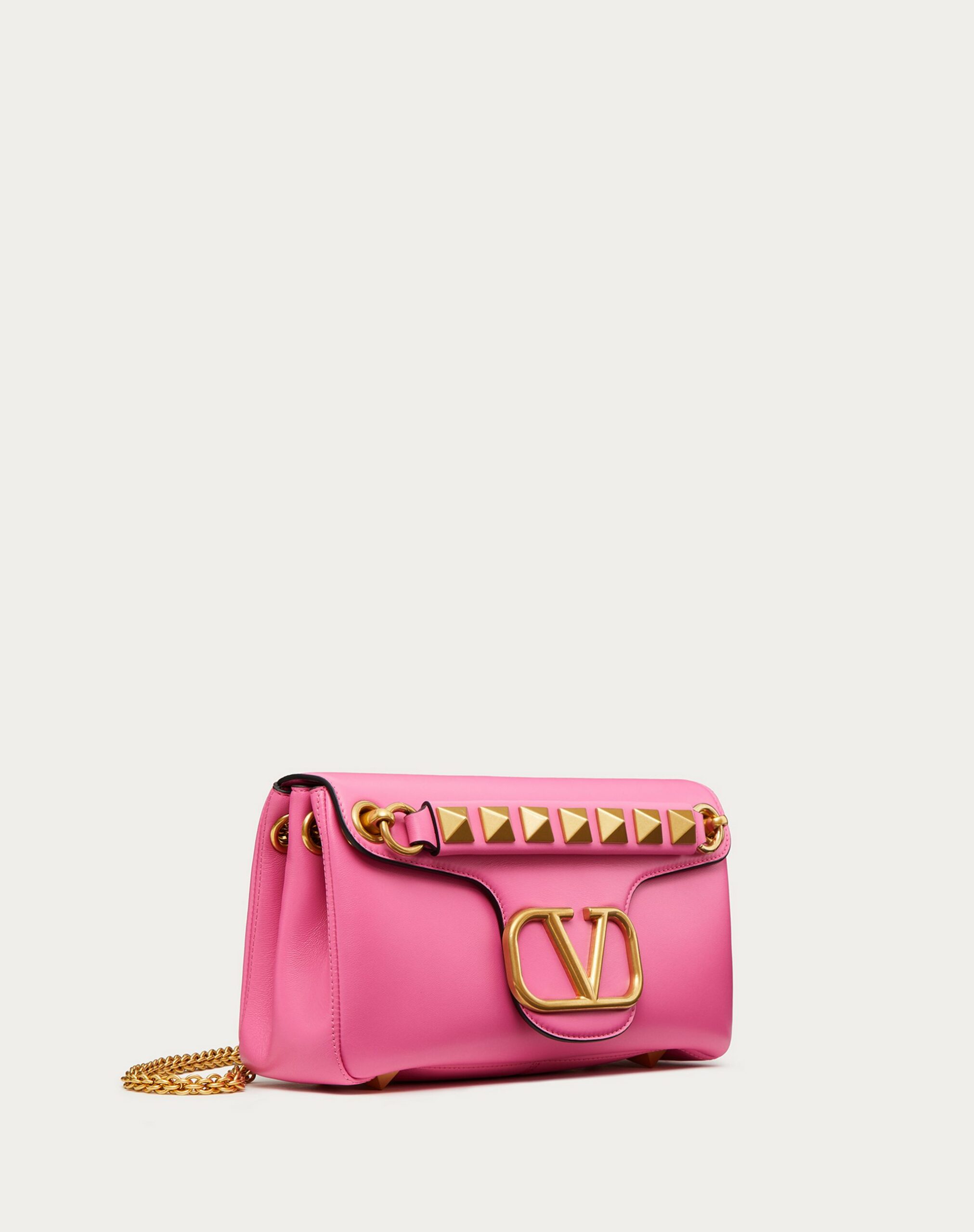 Valentino Stud Sign Nappa Shoulder Bag Pink (XW2B0K26VNLHW4)