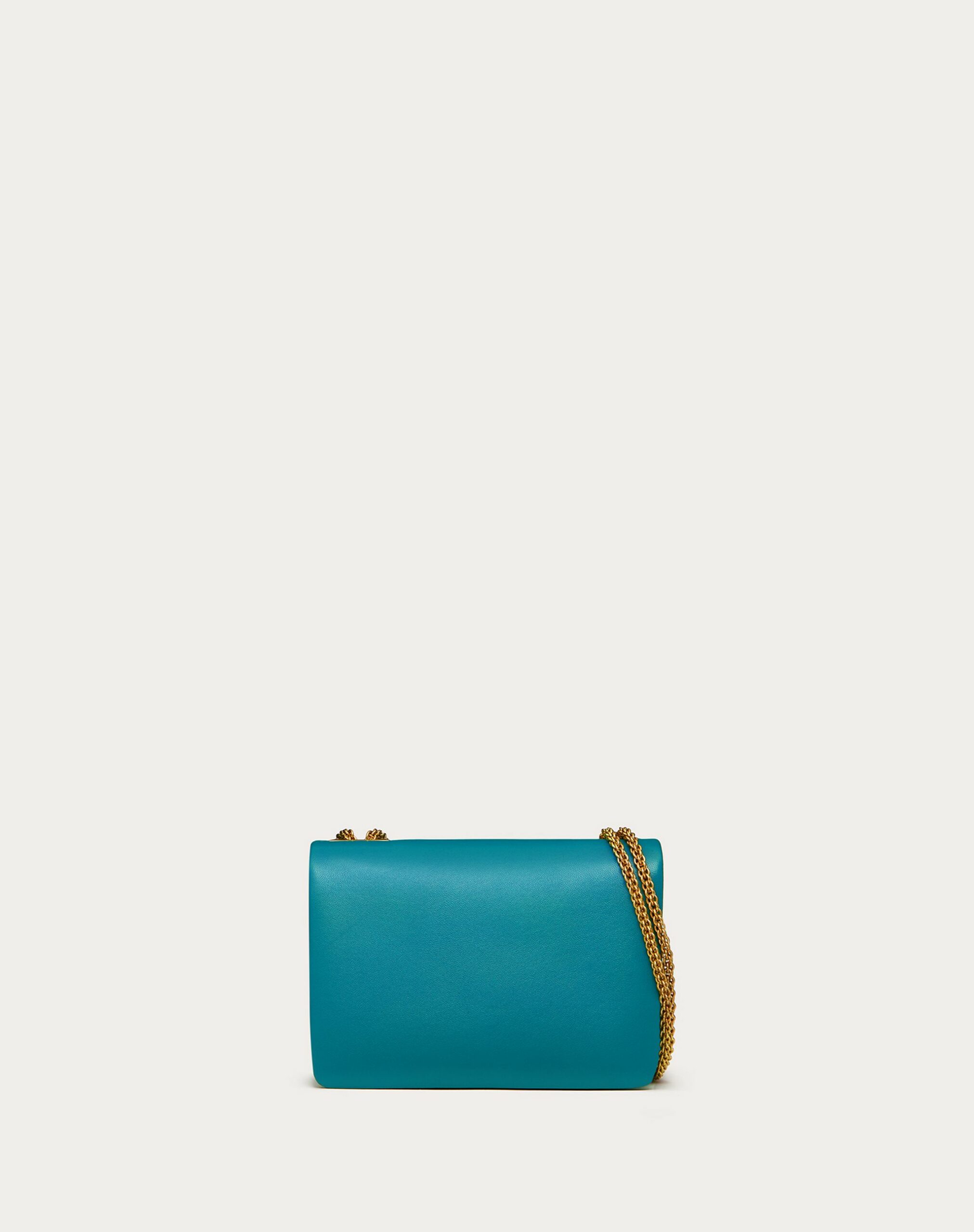 Valentino One Stud Nappa Bag With Chain Ultra Marine Green (XW0B0K21HHXPVE)