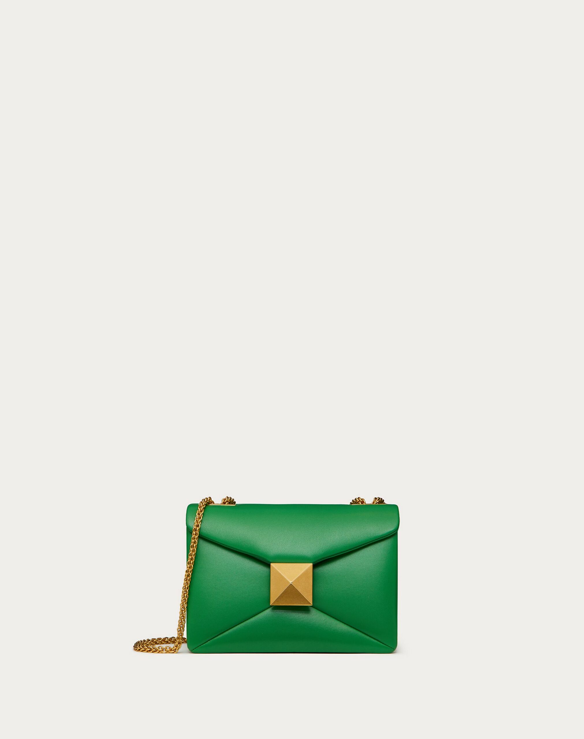 Valentino One Stud Nappa Bag With Chain Ultra Green (XW0B0K21AGHT34)