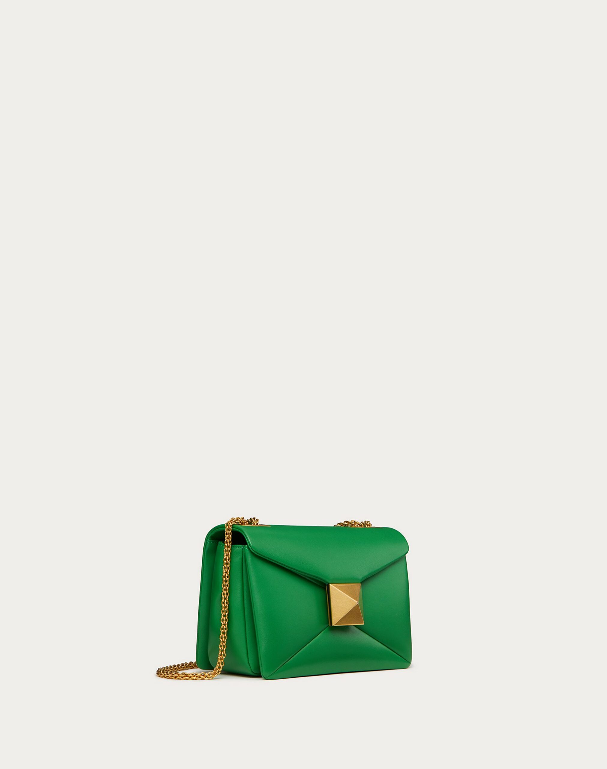 Valentino One Stud Nappa Bag With Chain Ultra Green (XW0B0K21AGHT34)