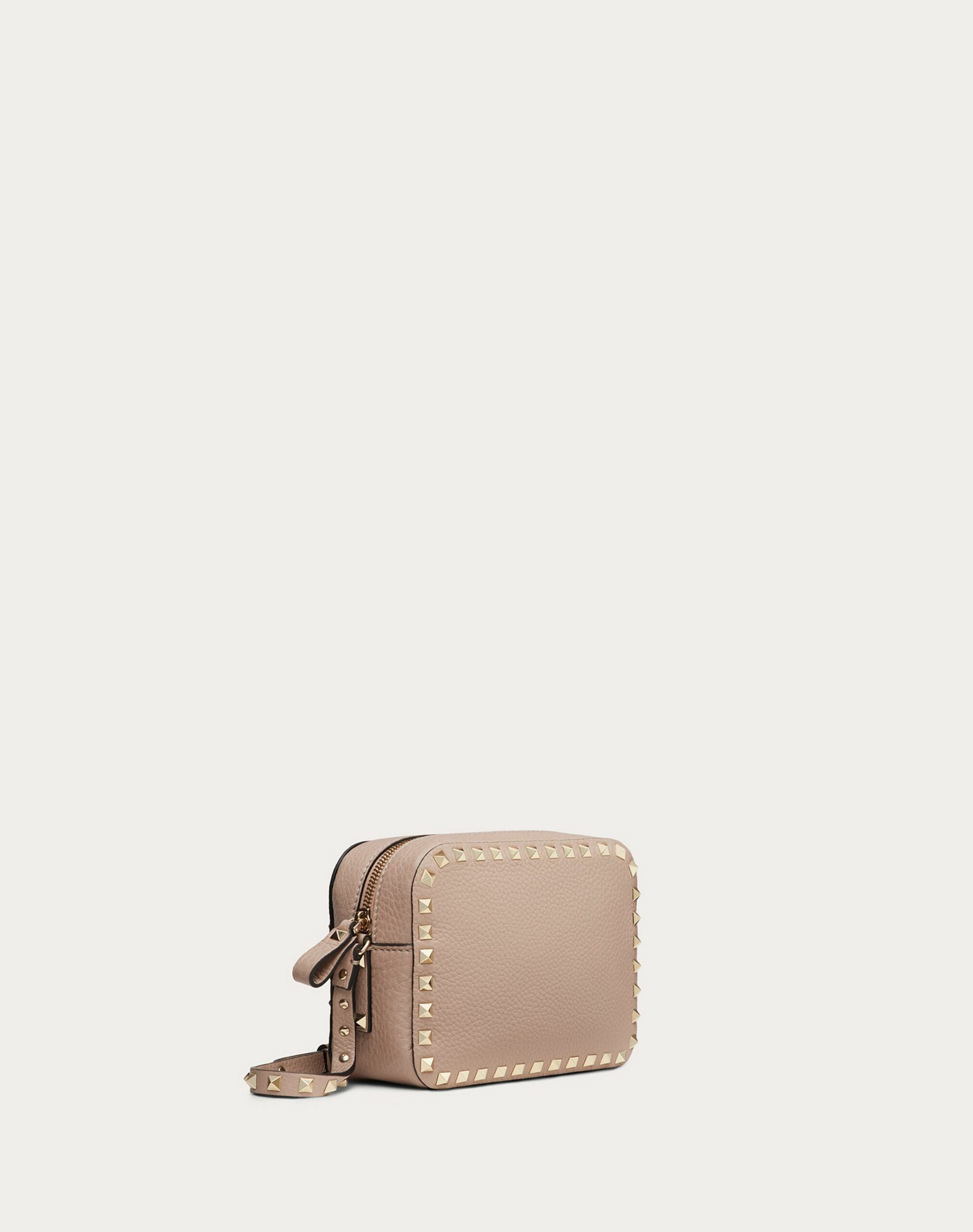 Valentino Small Rockstud Grainy Leather Crossbody Bag Poudre (VW2B0809VSFP45)