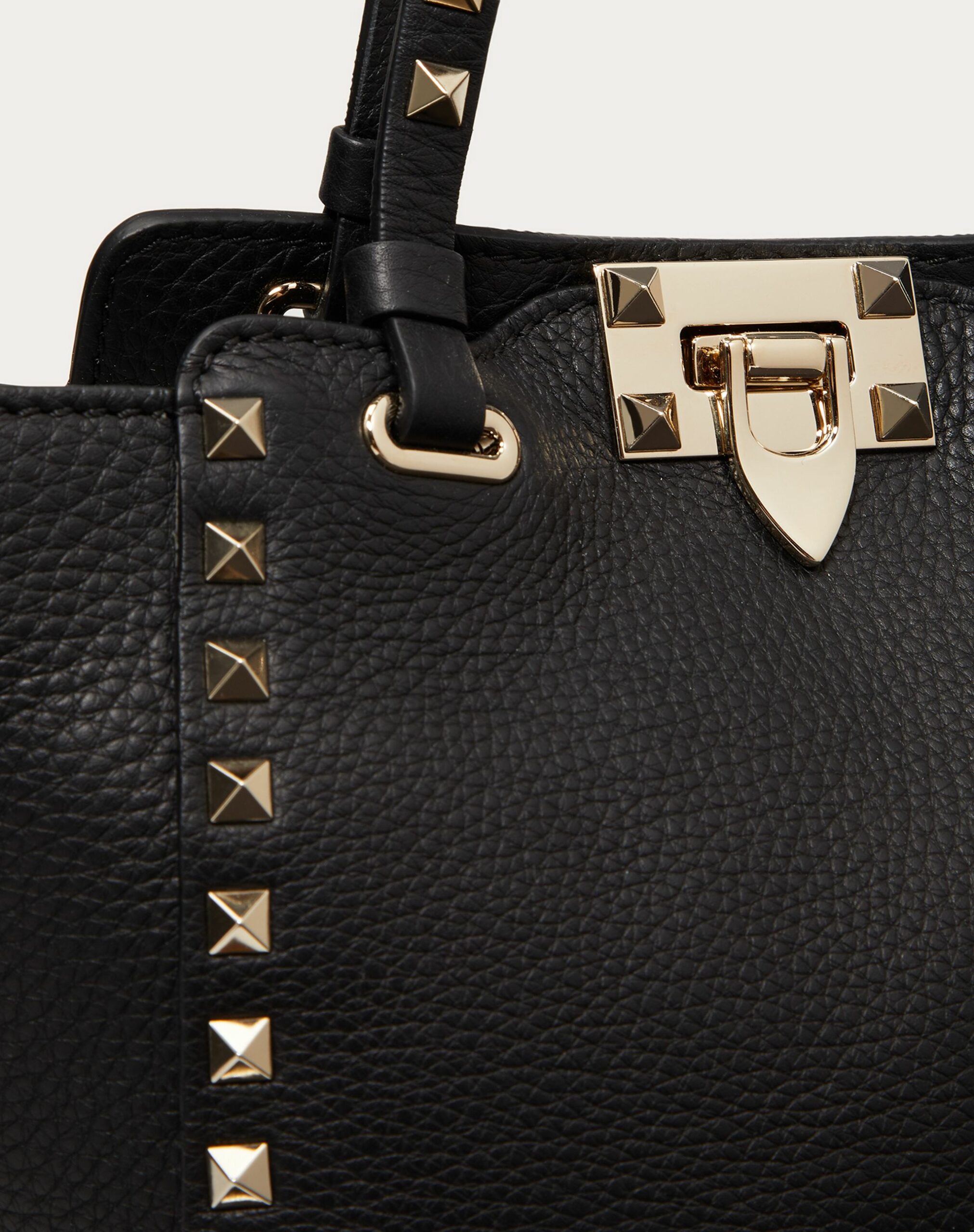 Valentino Mini Rockstud Grainy Calfskin Bag Black (XW2B0861VSF0NO)