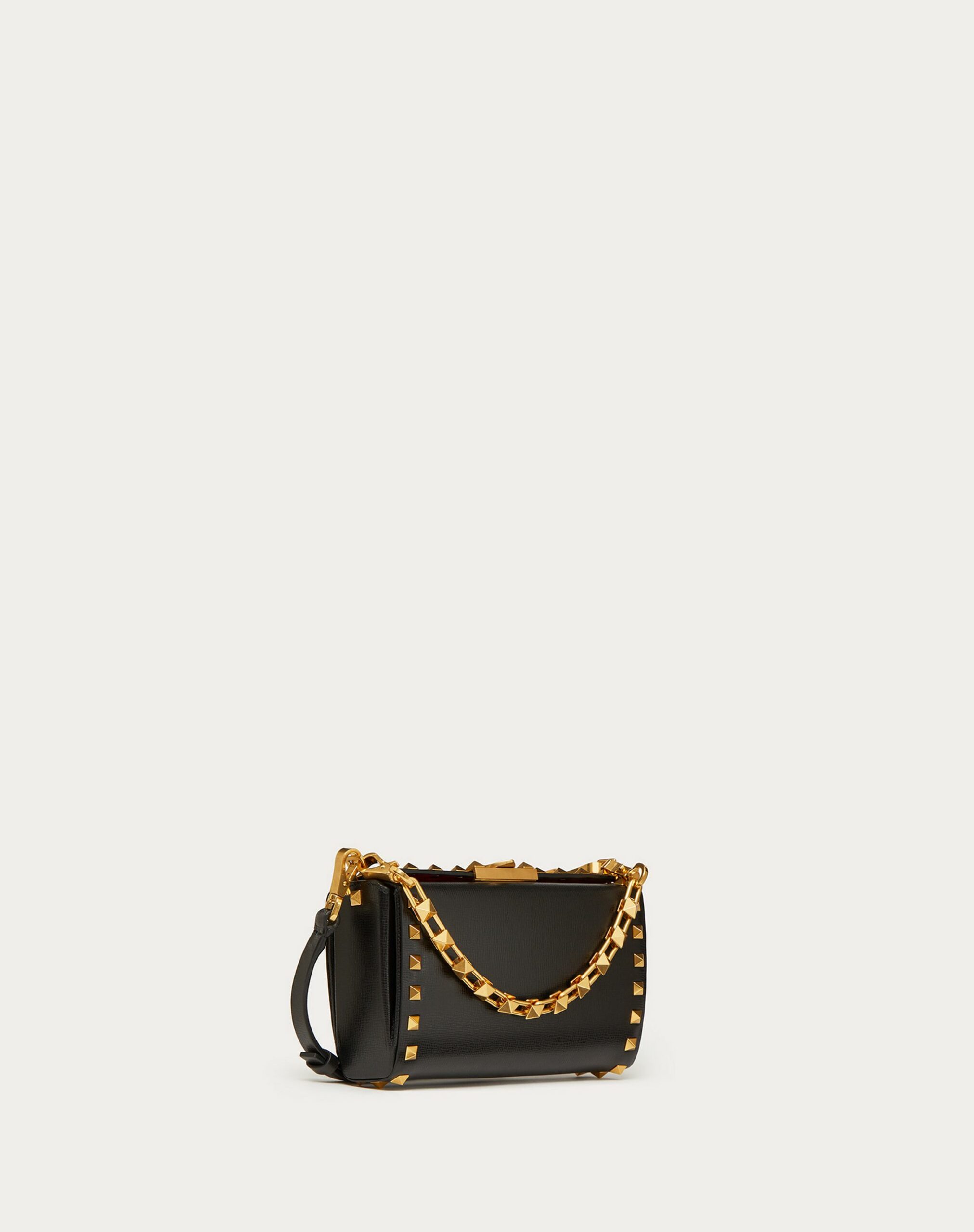 Valentino Rockstud Grainy Calfskin Clutch Black (WW0B0J89WAX0NO)