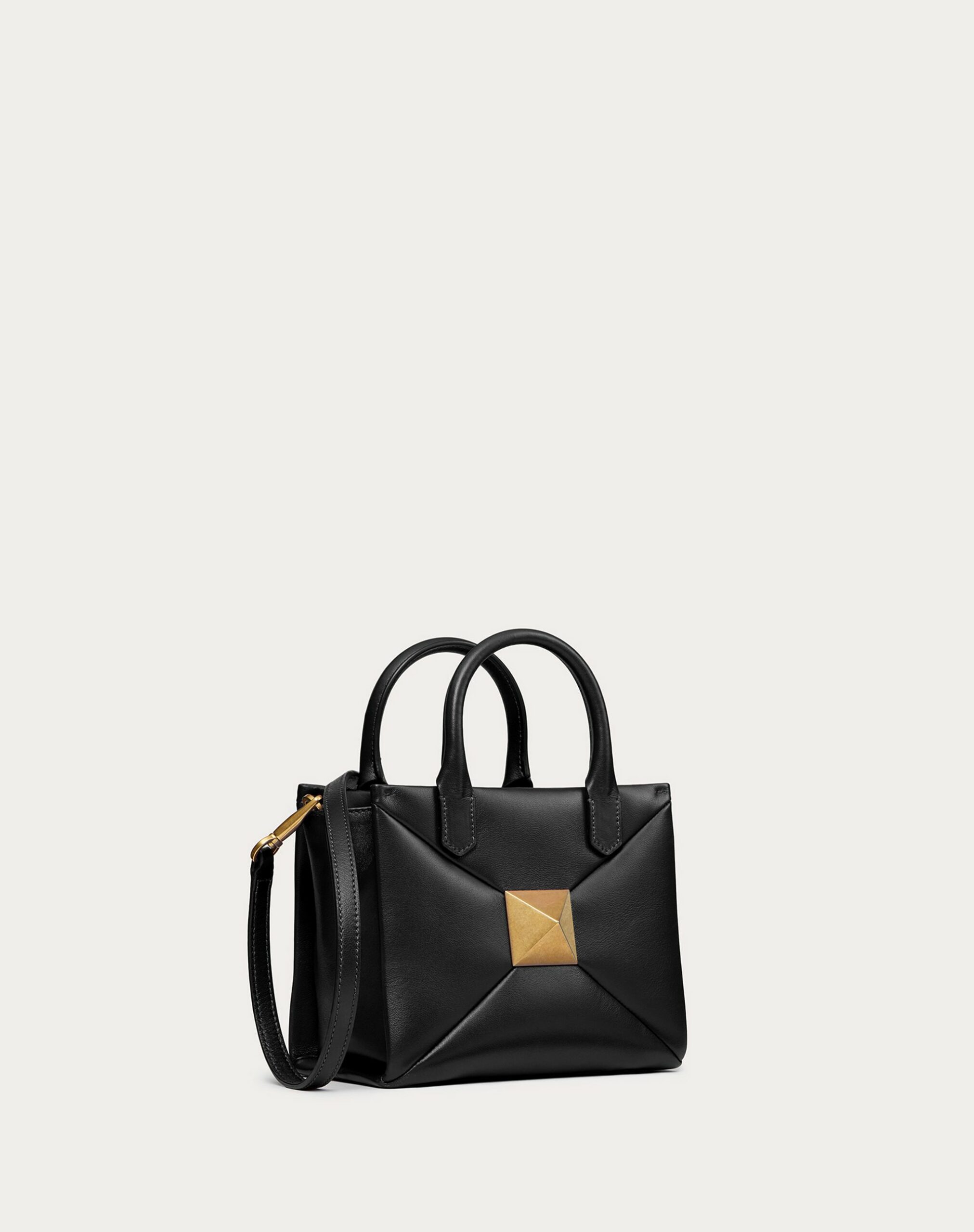 Valentino Small One Stud Nappa Handbag Black (1W2B0K59HHX0NO)