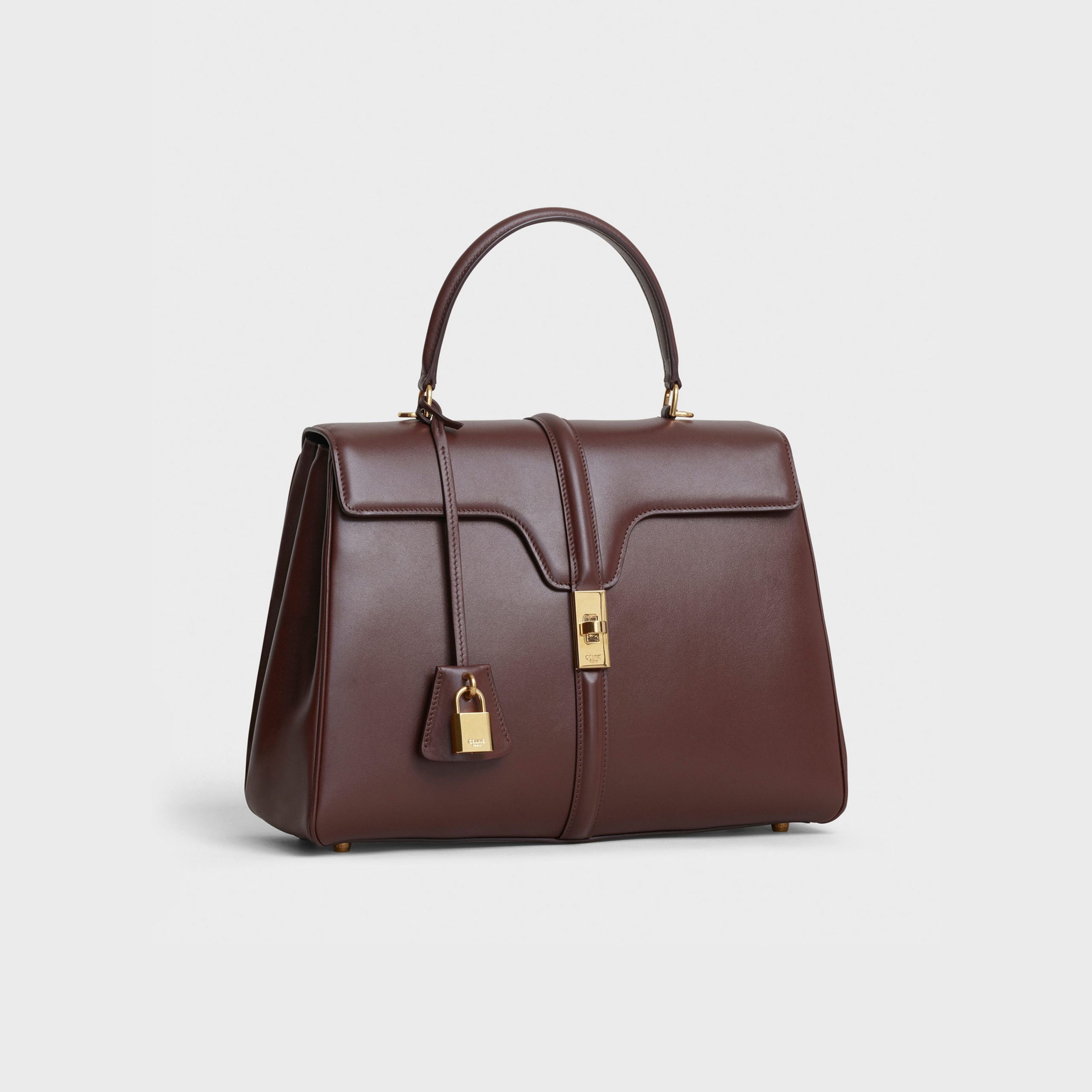 Celine Medium 16 Bag In Satinated Calfskin – Brown – 187373BEY.19BR