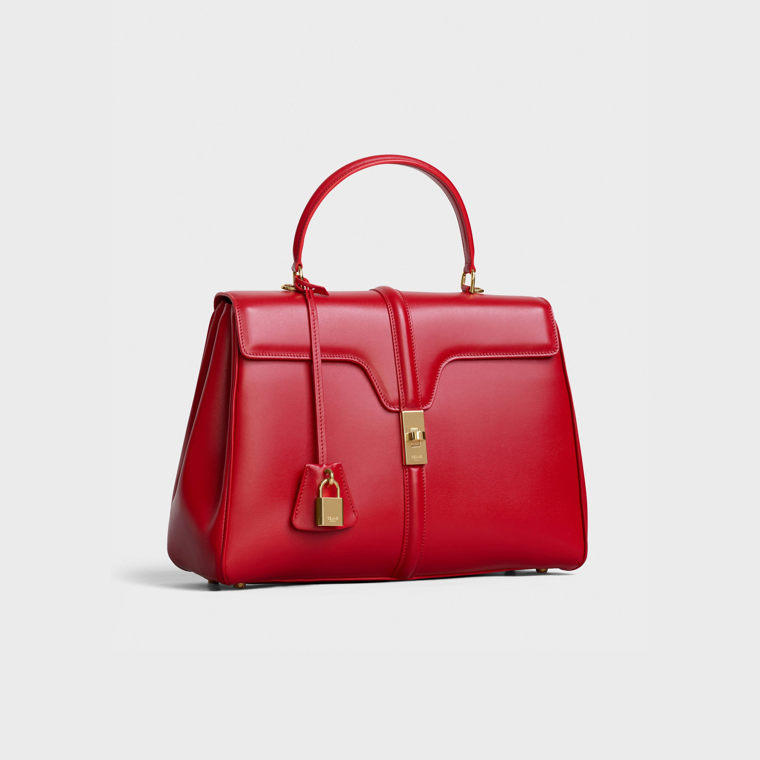 Celine Medium 16 Bag In Satinated Calfskin – Red – 187373BEY.27ED