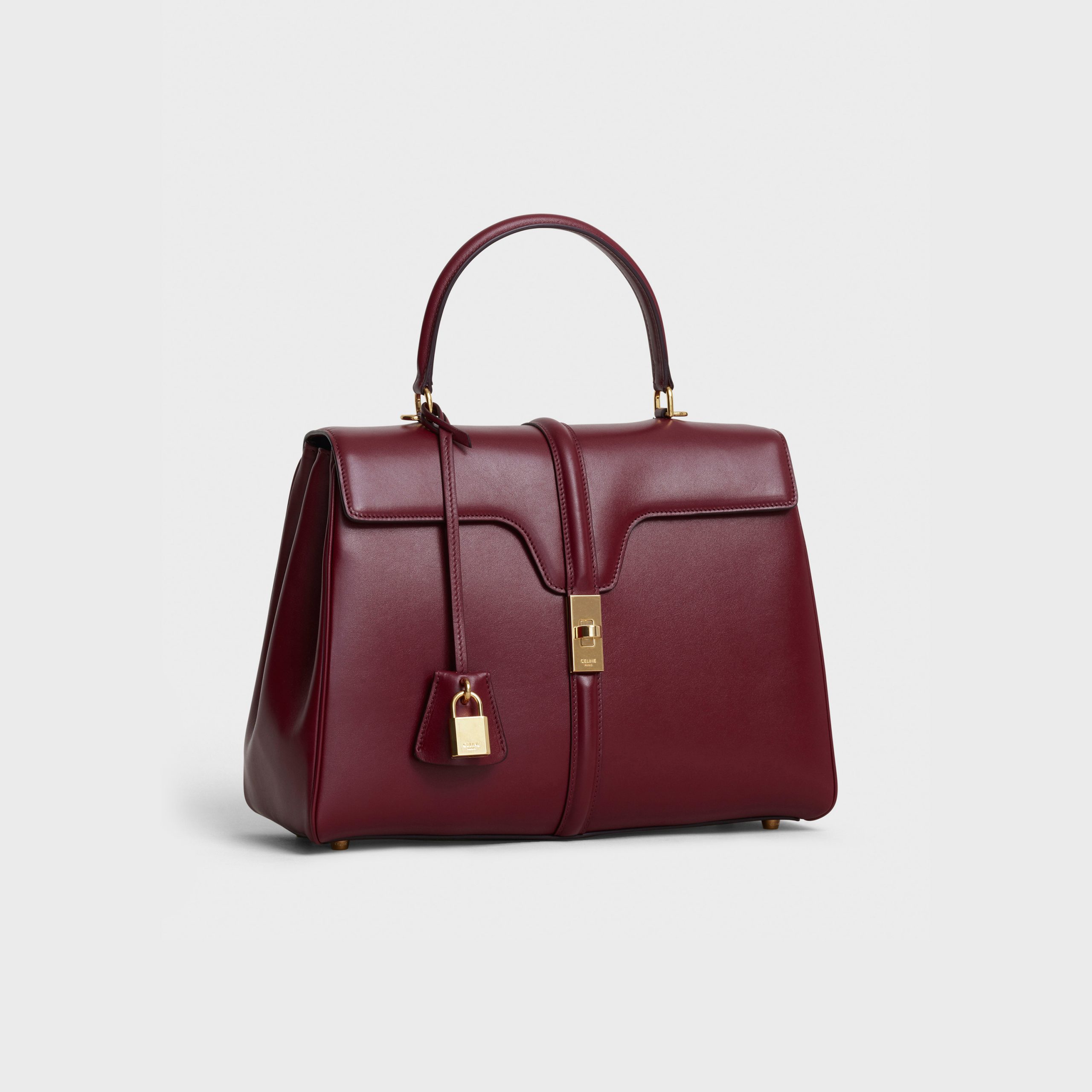 Celine Medium 16 Bag In Satinated Calfskin – Light Burgundy – 187373BEY.28LB