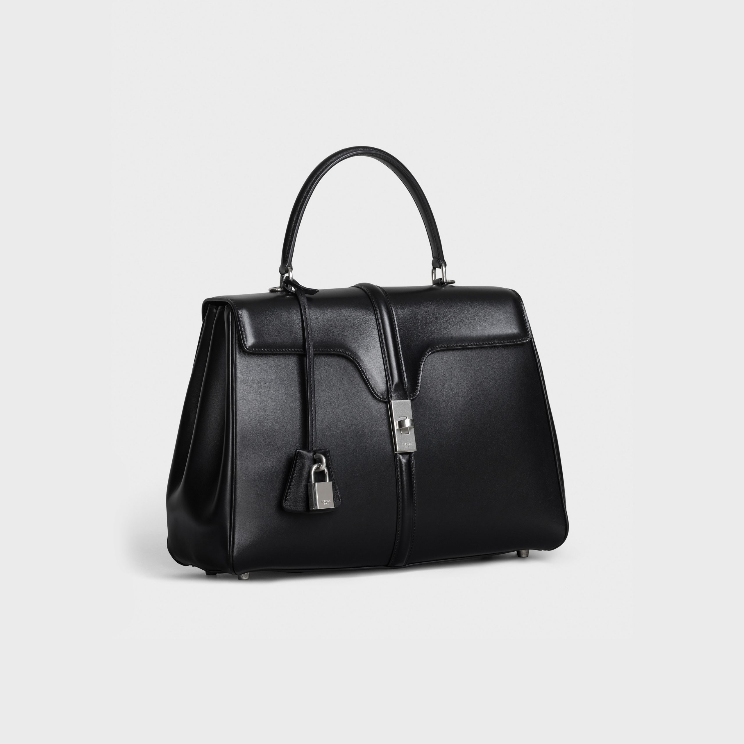 Celine Medium 16 Bag In Satinated Calfskin – Black – 187373BEY.38SI