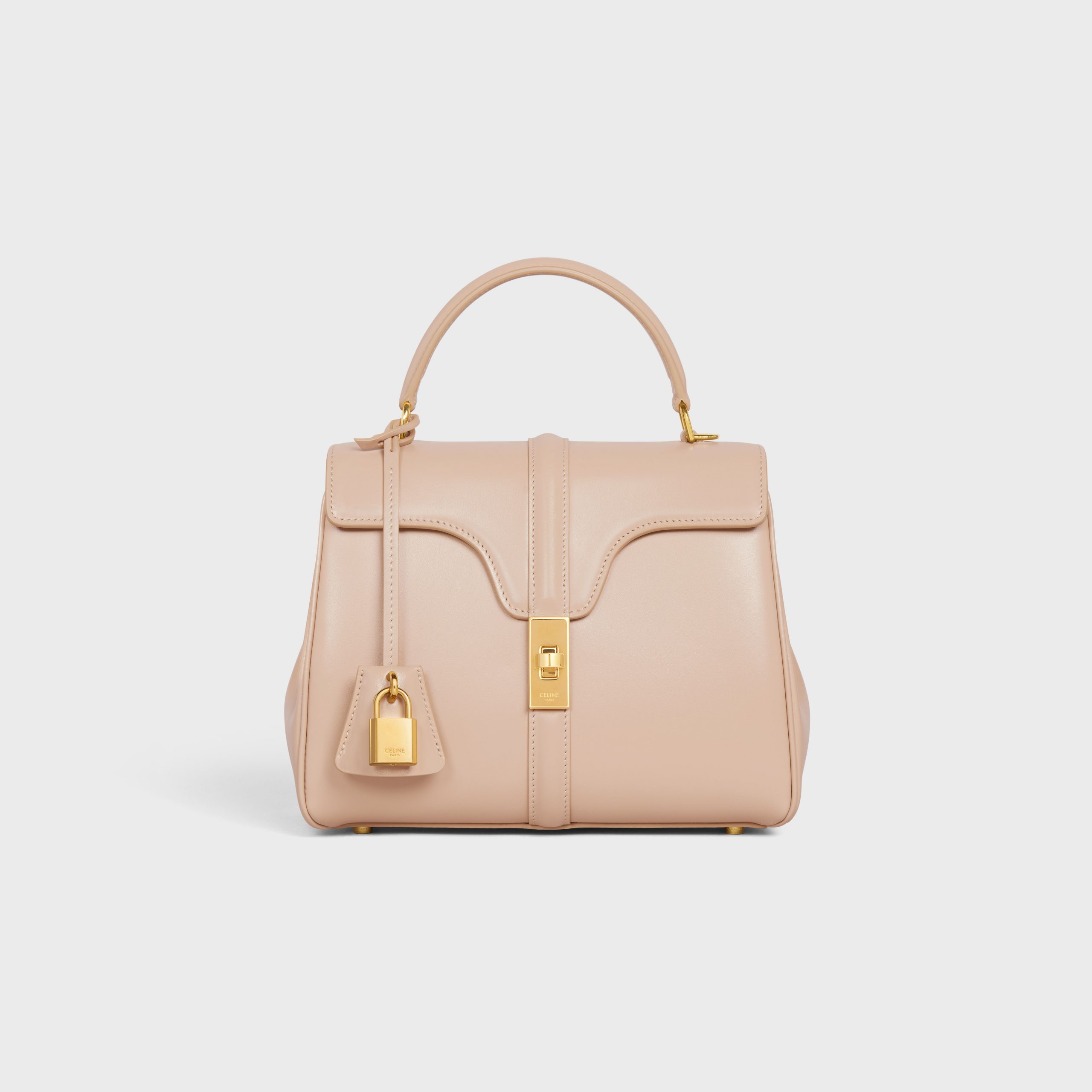 Celine Small 16 Bag In Satinated Calfskin – Nude – 188003BEY.03ND