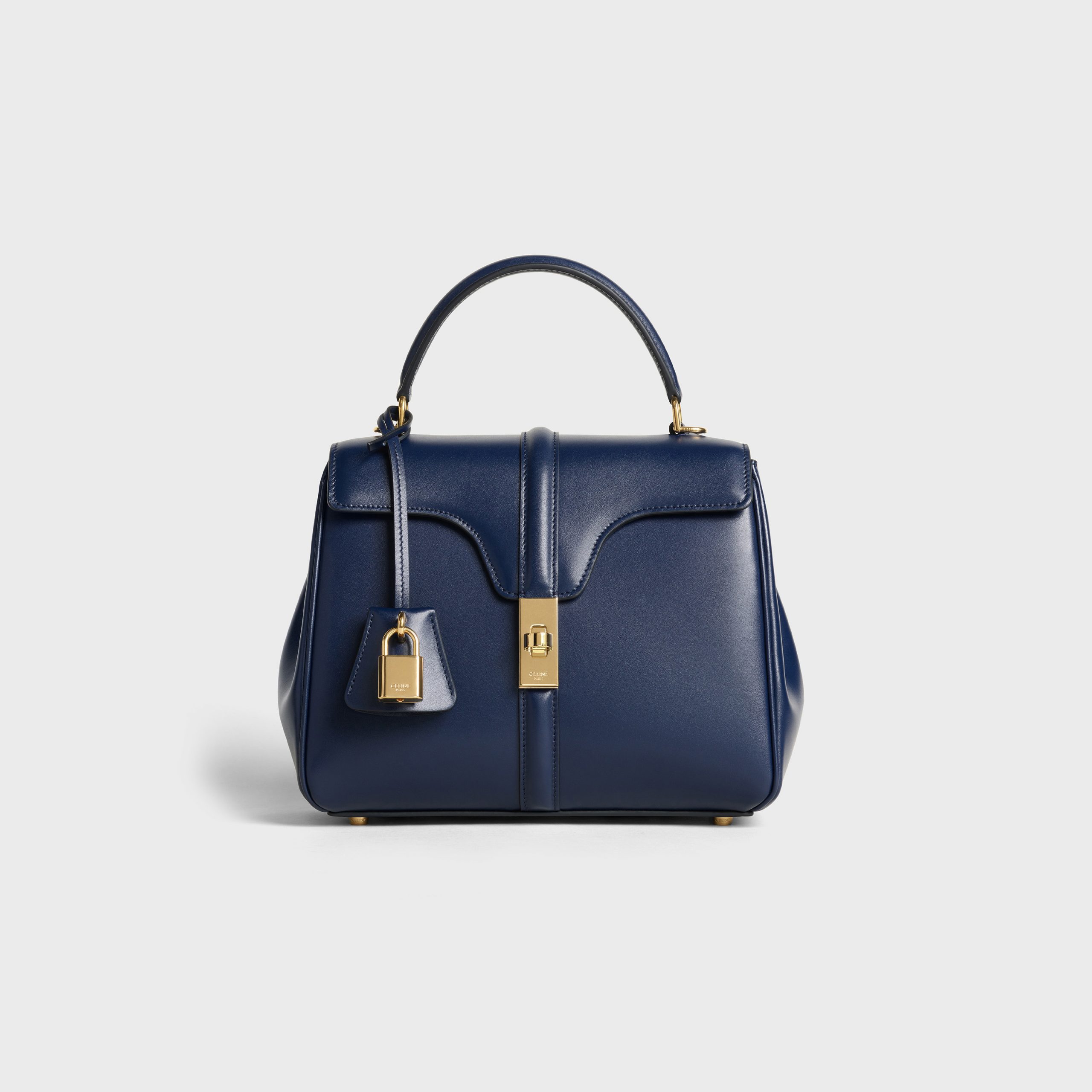 Celine Small 16 Bag In Satinated Calfskin – Dark Blue – 188003BEY.07BF