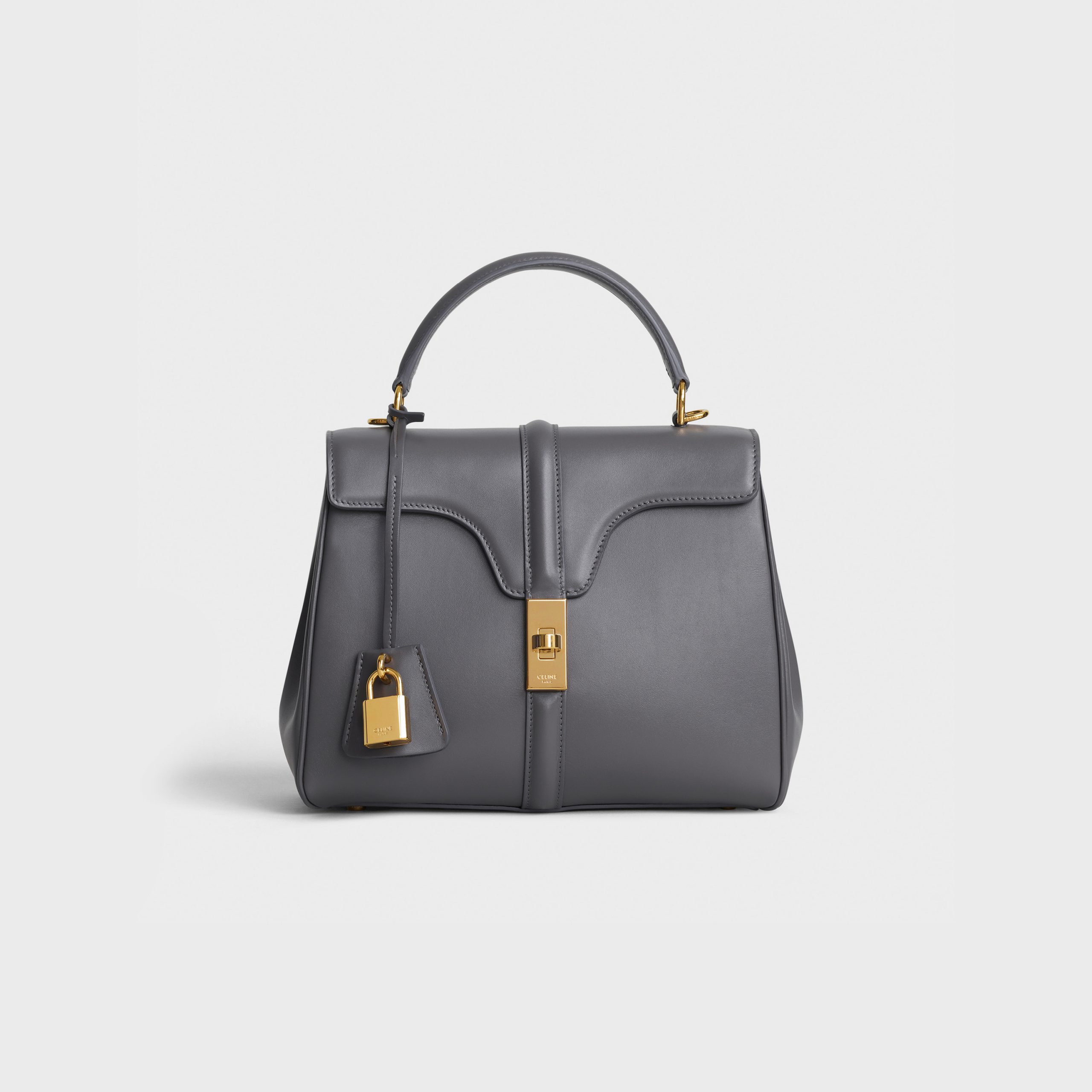 Celine Small 16 Bag In Satinated Calfskin – Grey – 188003BEY.10DC