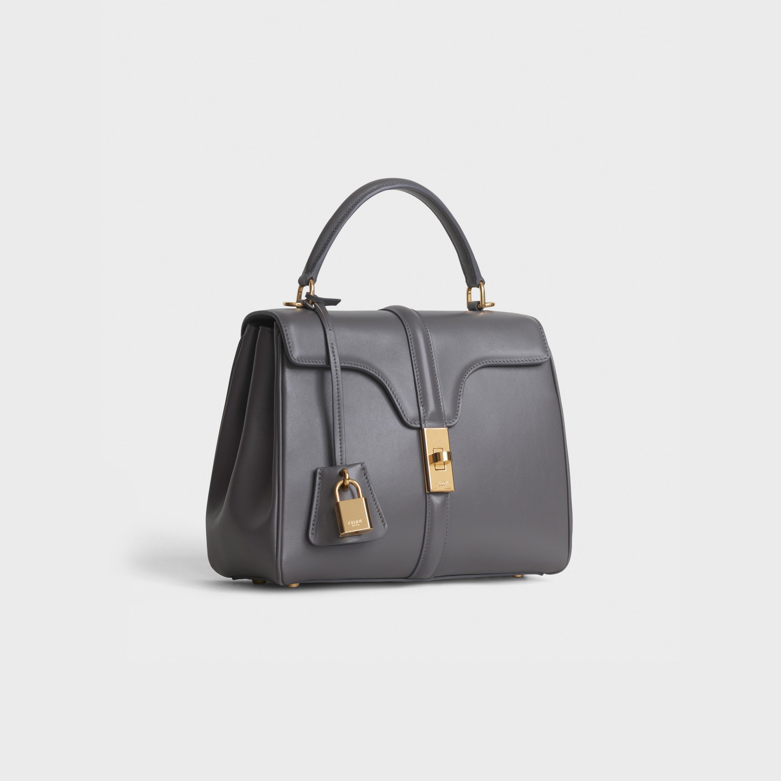 Celine Small 16 Bag In Satinated Calfskin – Grey – 188003BEY.10DC