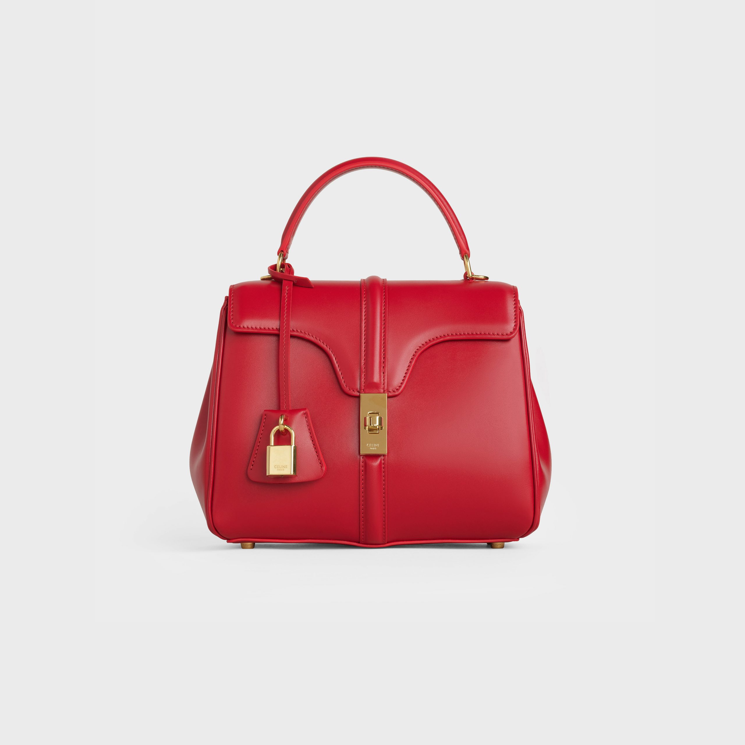 Celine Small 16 Bag In Satinated Calfskin – Red – 188003BEY.27ED