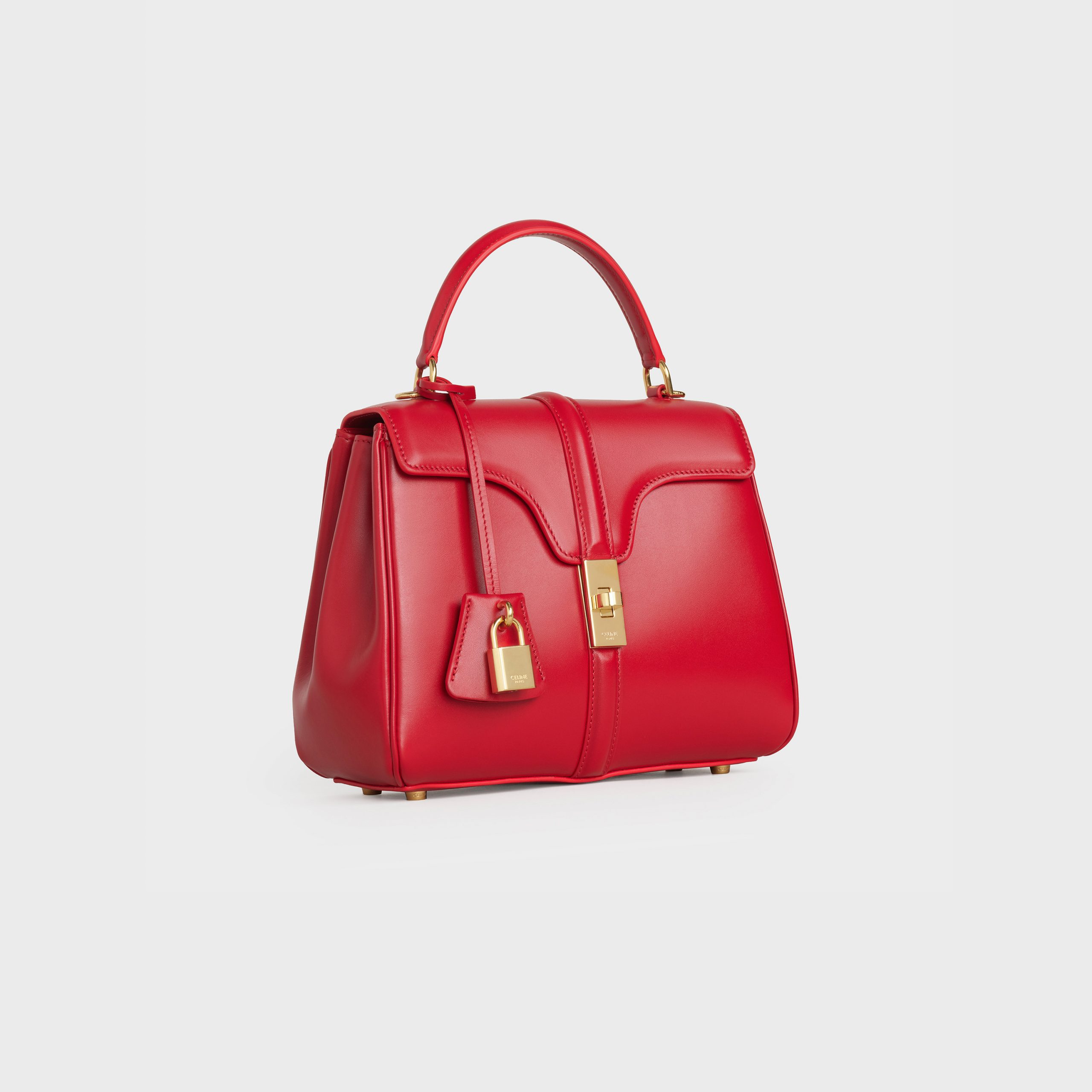 Celine Small 16 Bag In Satinated Calfskin – Red – 188003BEY.27ED