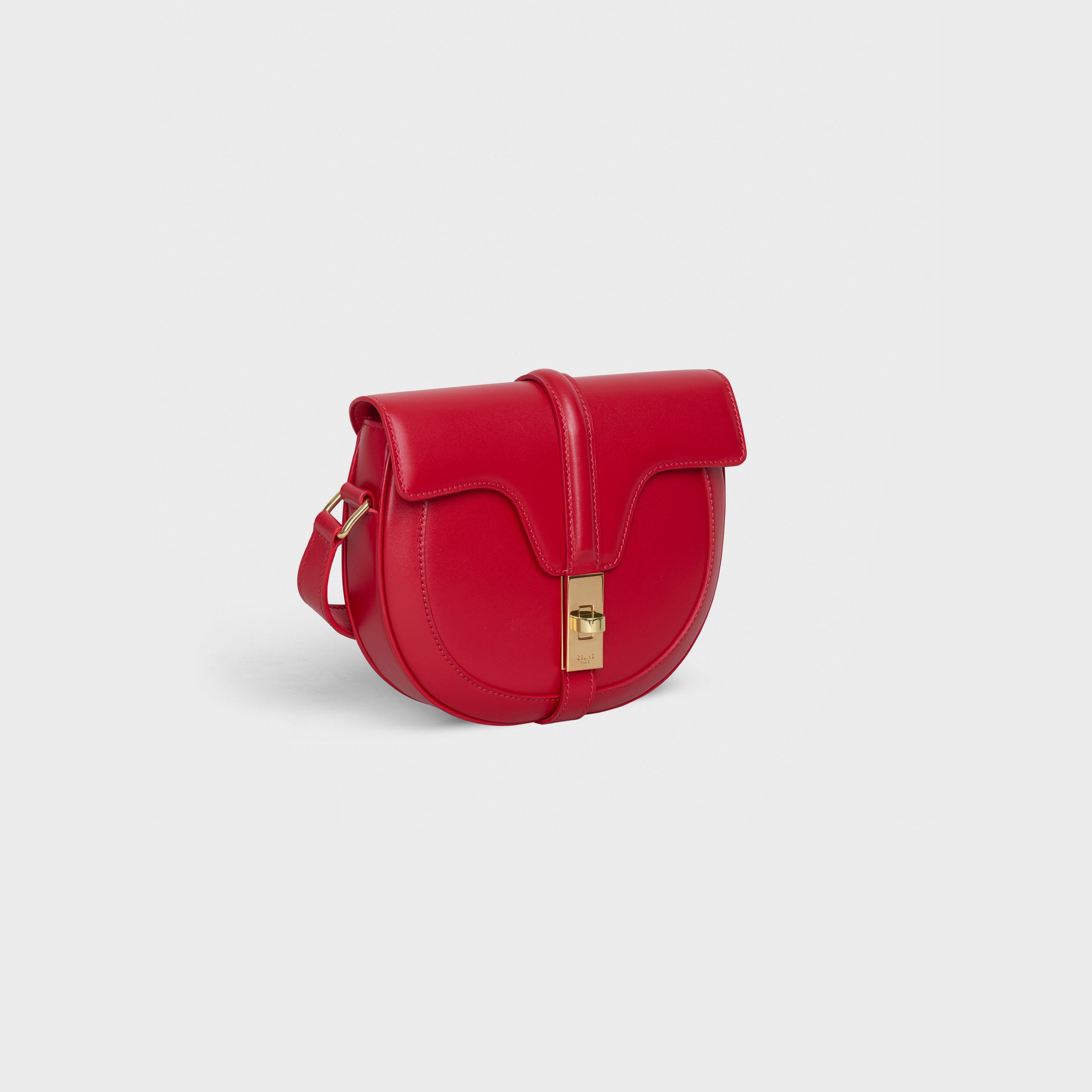 Celine Small Besace 16 Bag In Satinated Calfskin – Red – 188013BEY.27ED