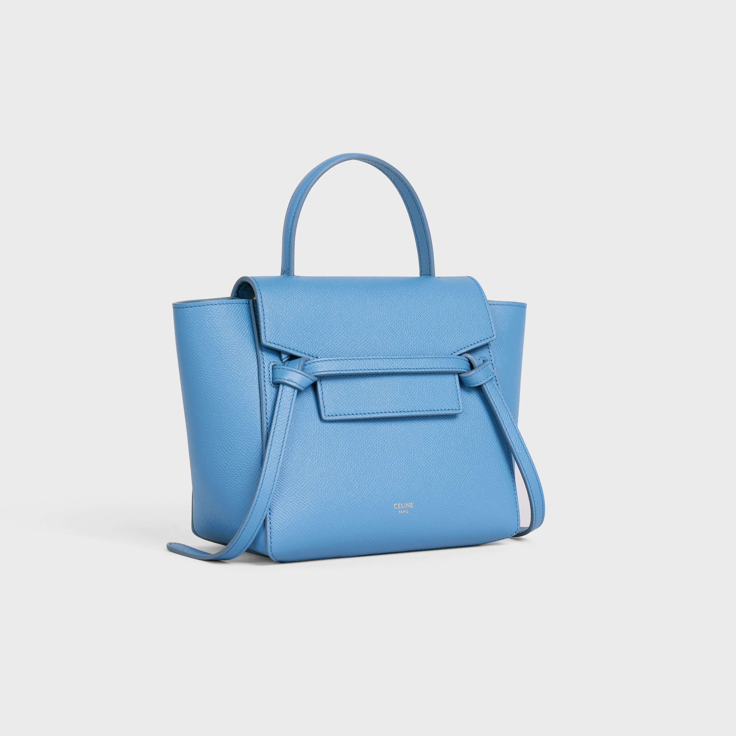 Celine Nano Belt Bag In Grained Calfskin – Azure – 189003ZVA.07ZA