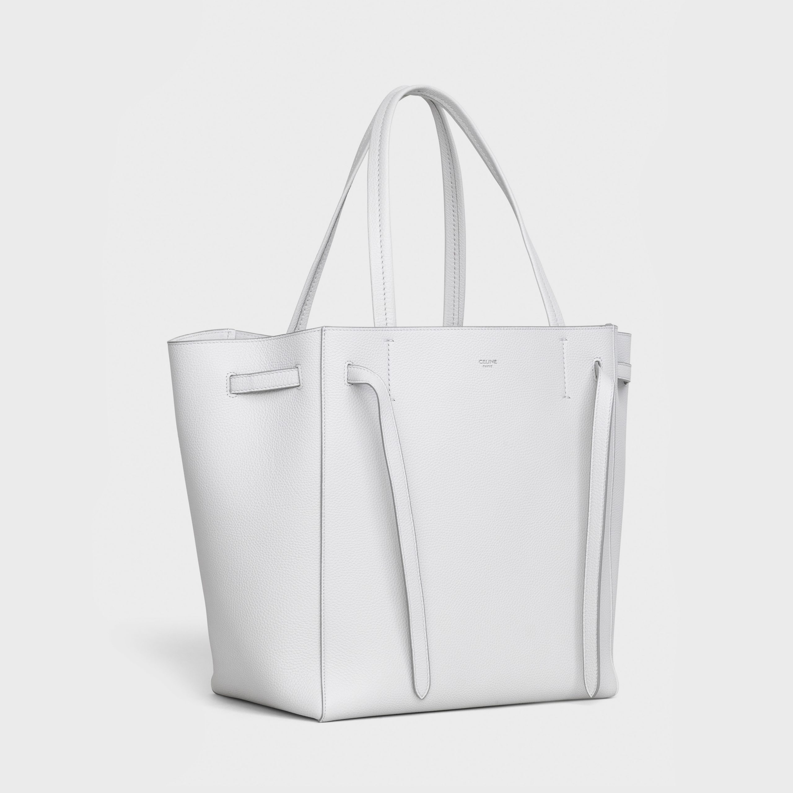 Celine Small Cabas Phantom In Soft Grained Calfskin – Light Grey – 189023TNI.08GC