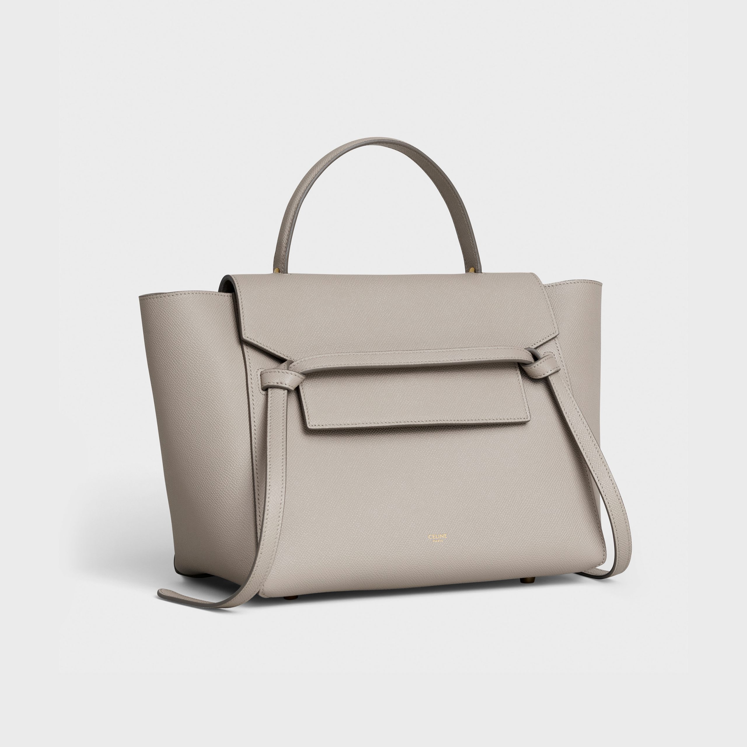 Celine Mini Belt Bag In Grained Calfskin – Light Taupe – 189103ZVA.18LT