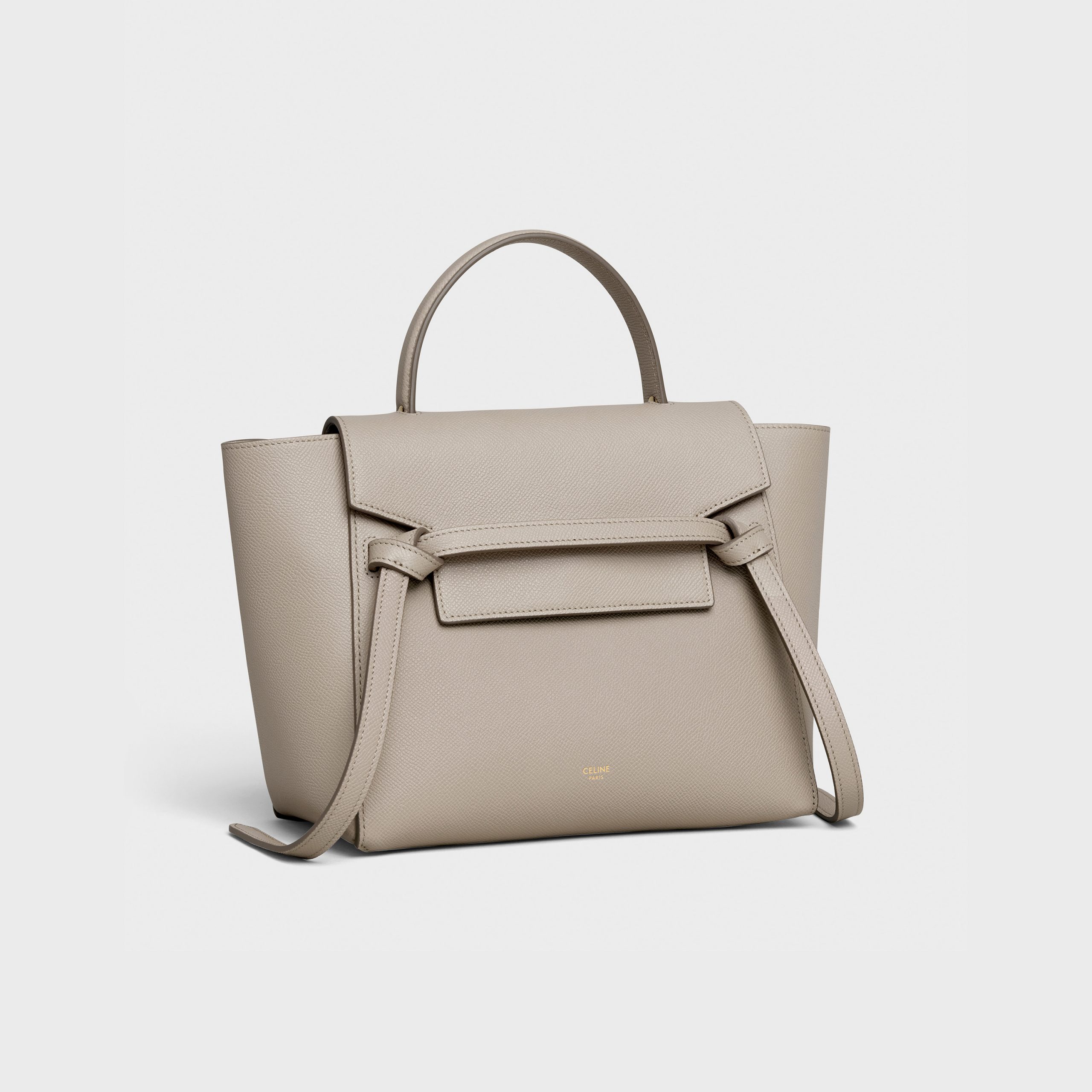 Celine Micro Belt Bag In Grained Calfskin – Light Taupe – 189153ZVA.18LT