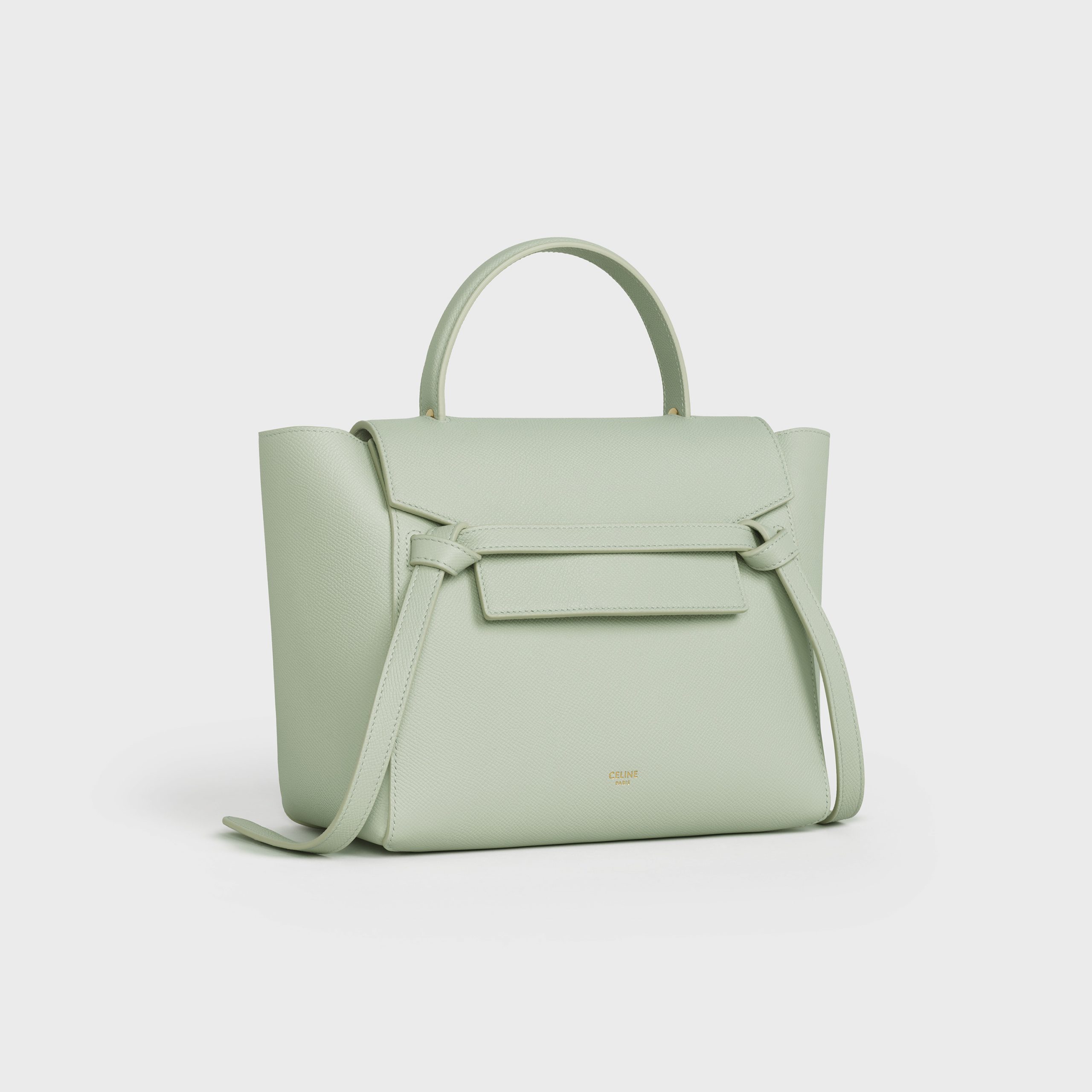 Celine Micro Belt Bag In Grained Calfskin – Vert D’eau – 189153ZVA.30VD